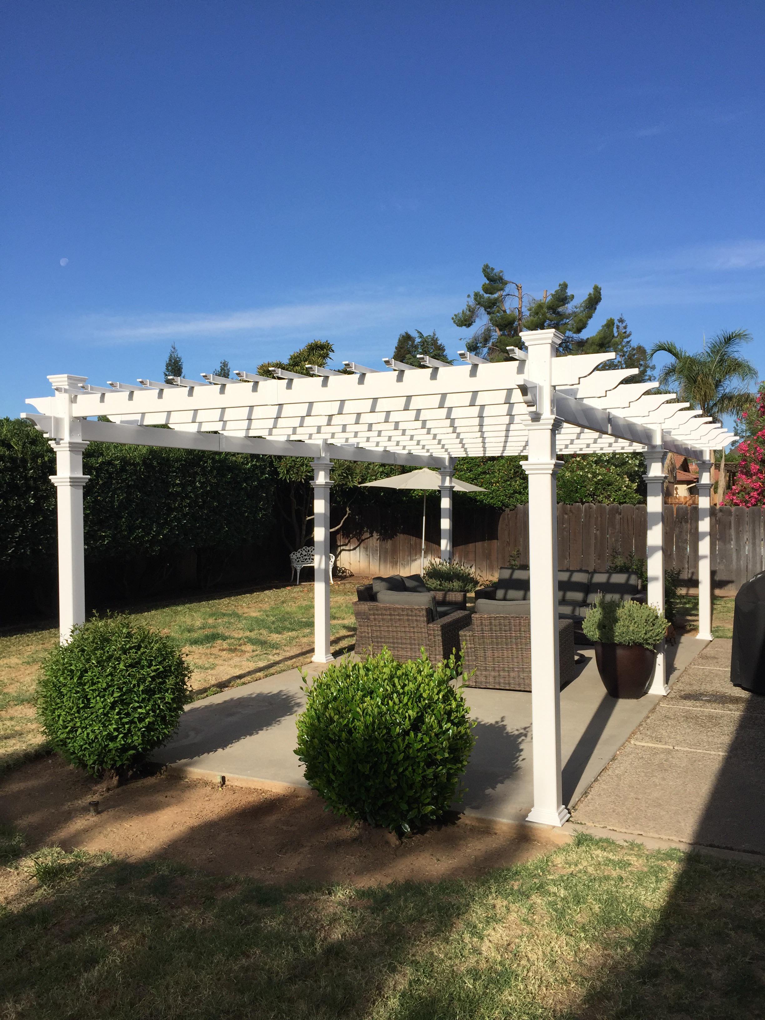 New Costco Pergola, Bistro Lighting Ideas? r/landscaping