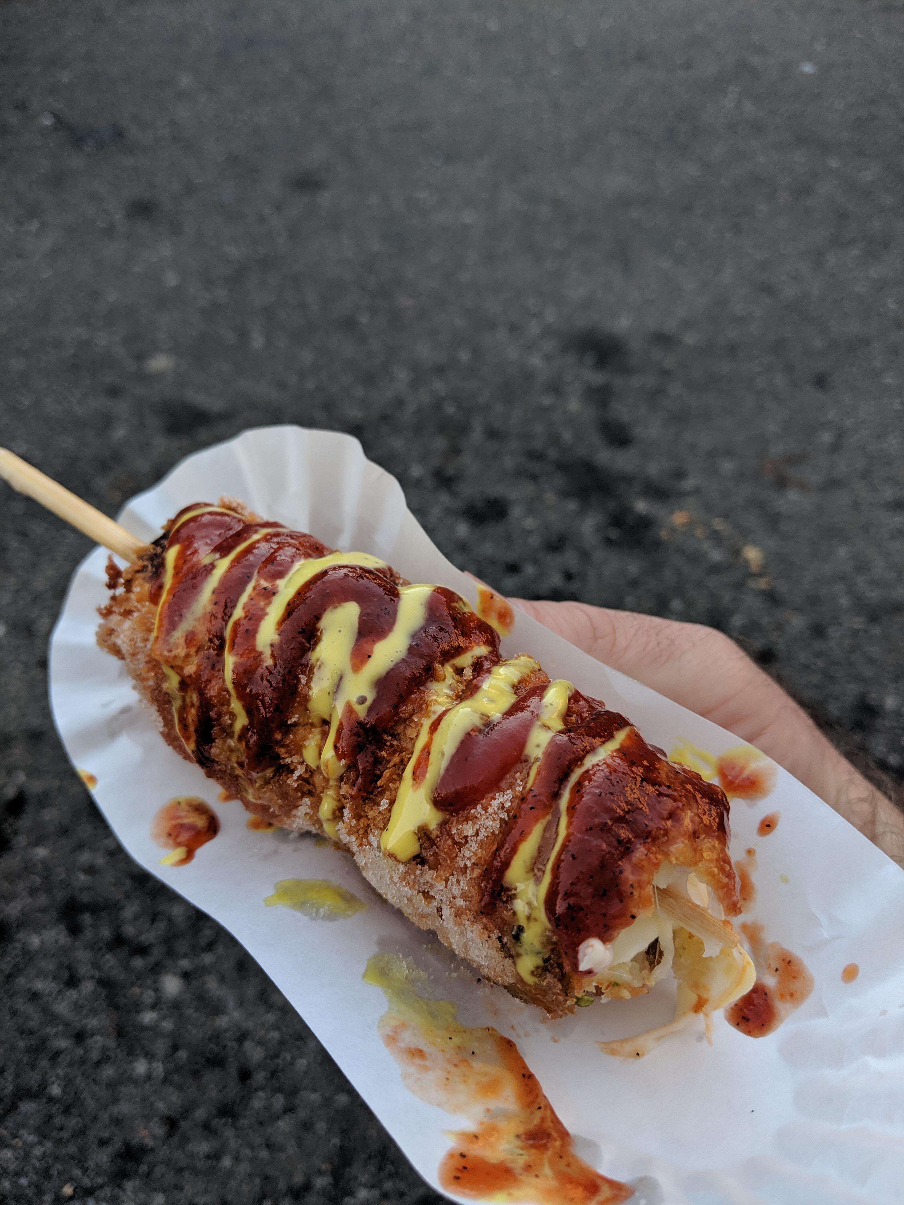 [I ate] Korean deep fried street dog r/food