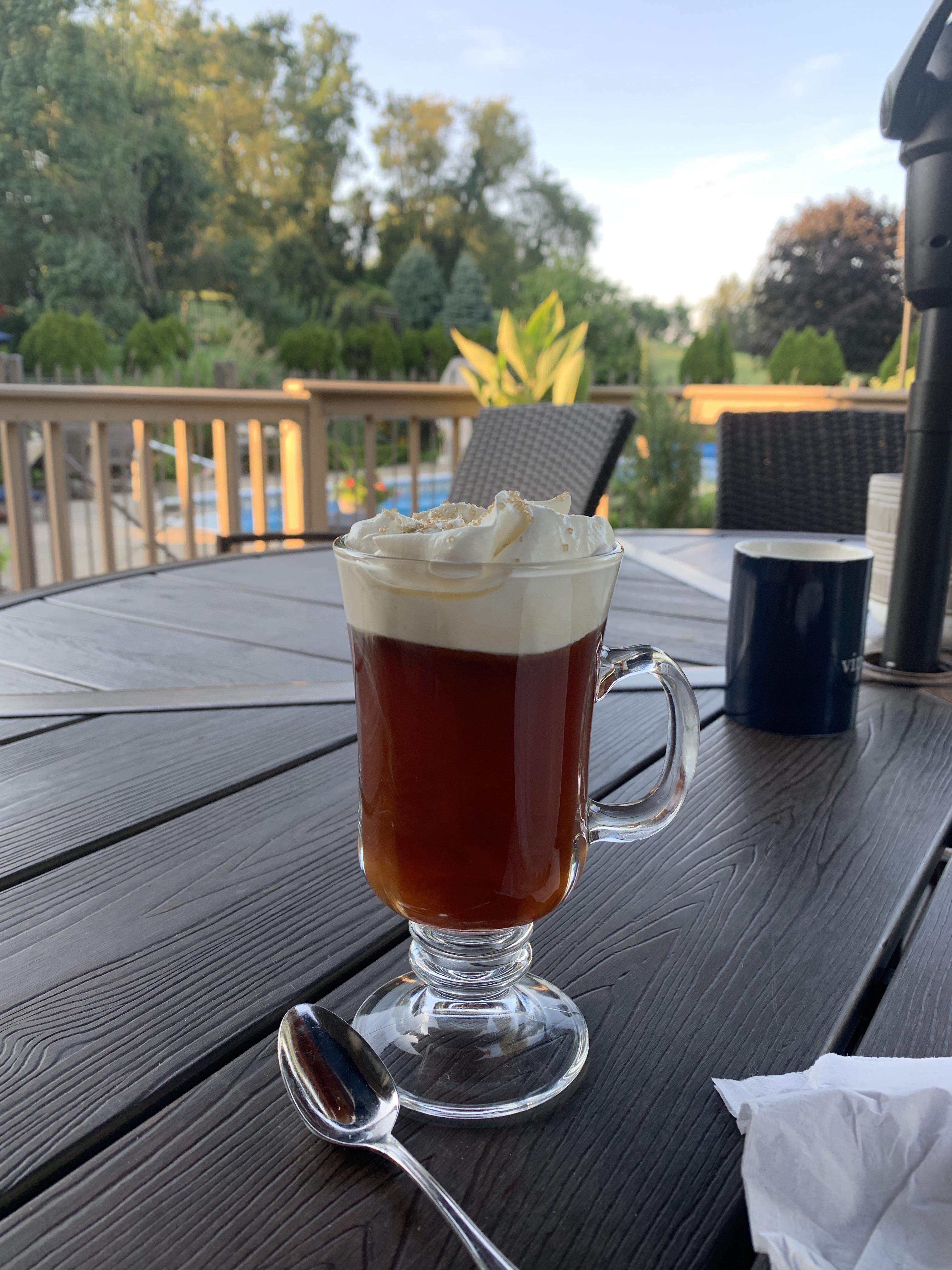 [Homemade] Irish Coffee in the evening r/food