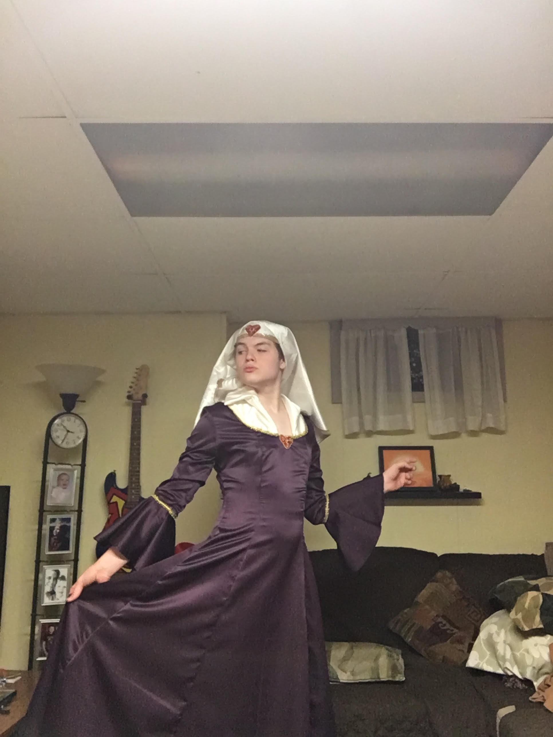 This was the first dress I ever made. it has its flaws, but all in all