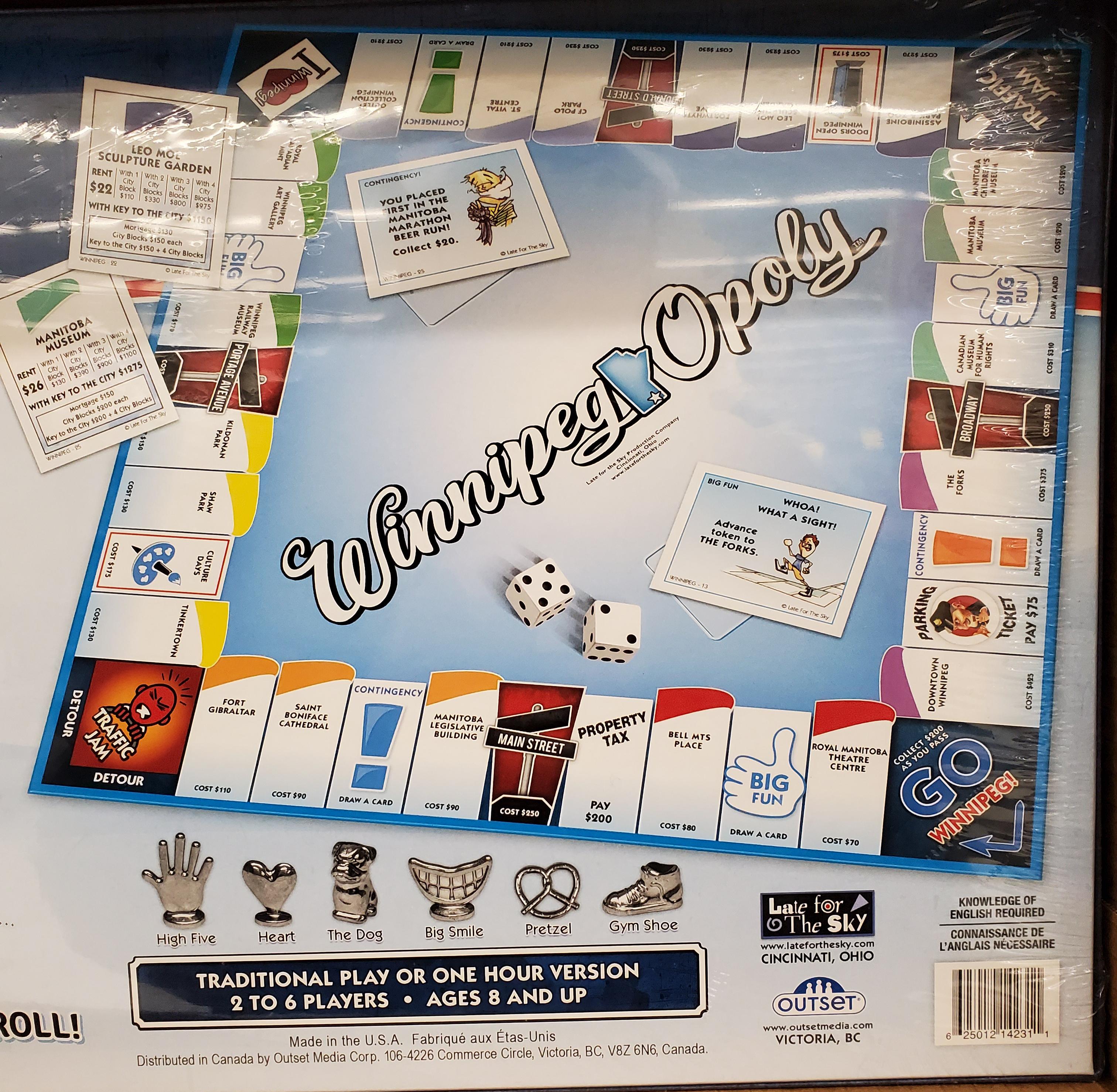 Walmart nkw carries a Winnipeg version of Monopoly. What would you add
