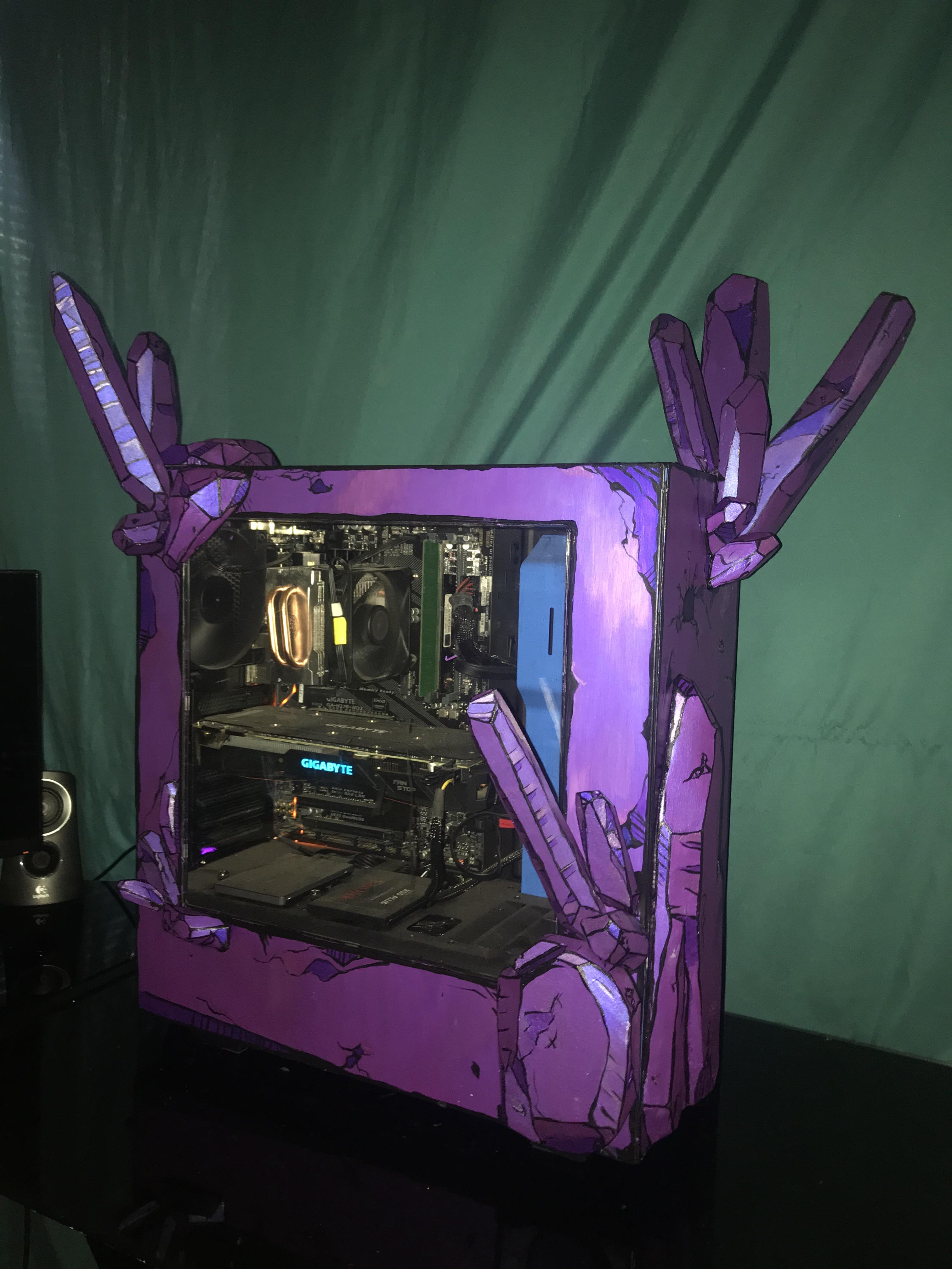 I made my computer case look eridiated r/borderlands3