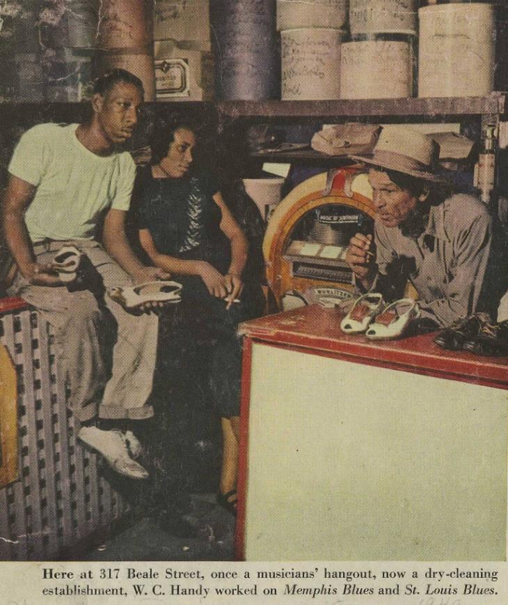 Once a musicians' hangout, now a drycleaning establishment on 317