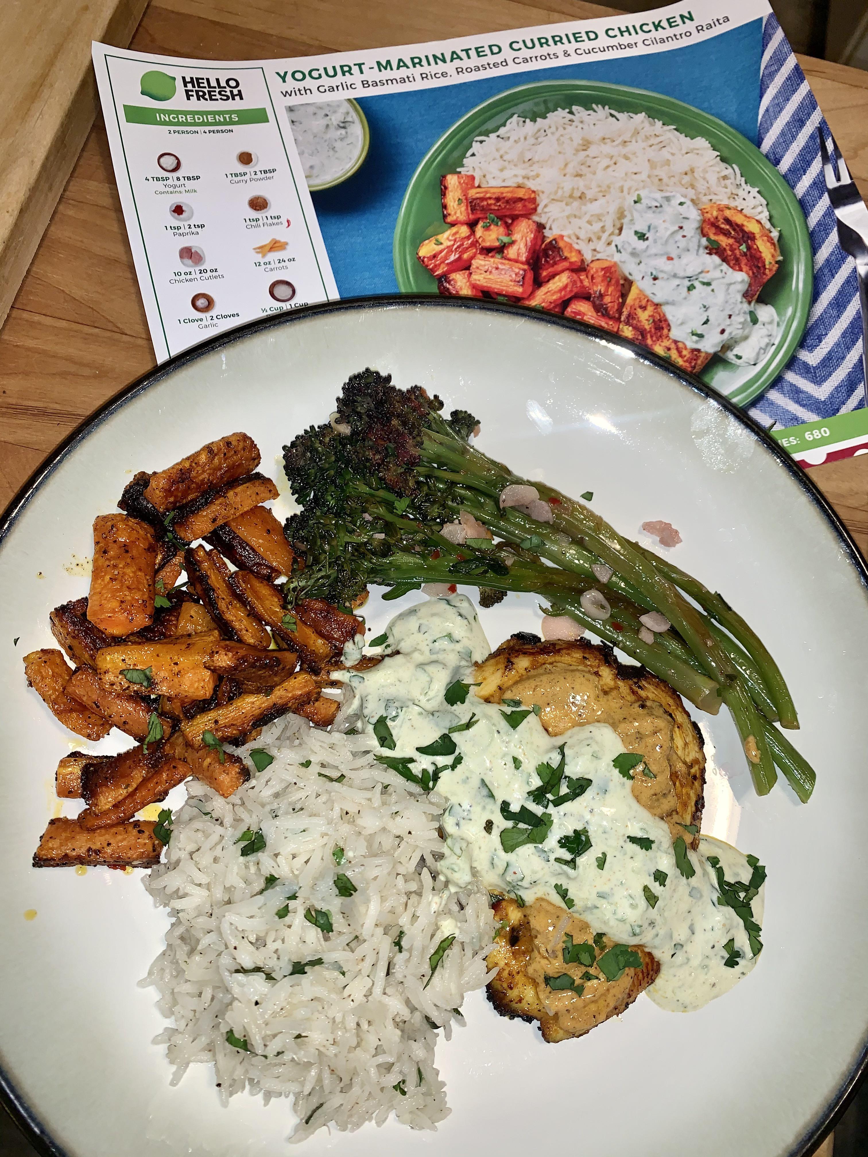 Yogurt Marinated Curry Chicken r/hellofresh