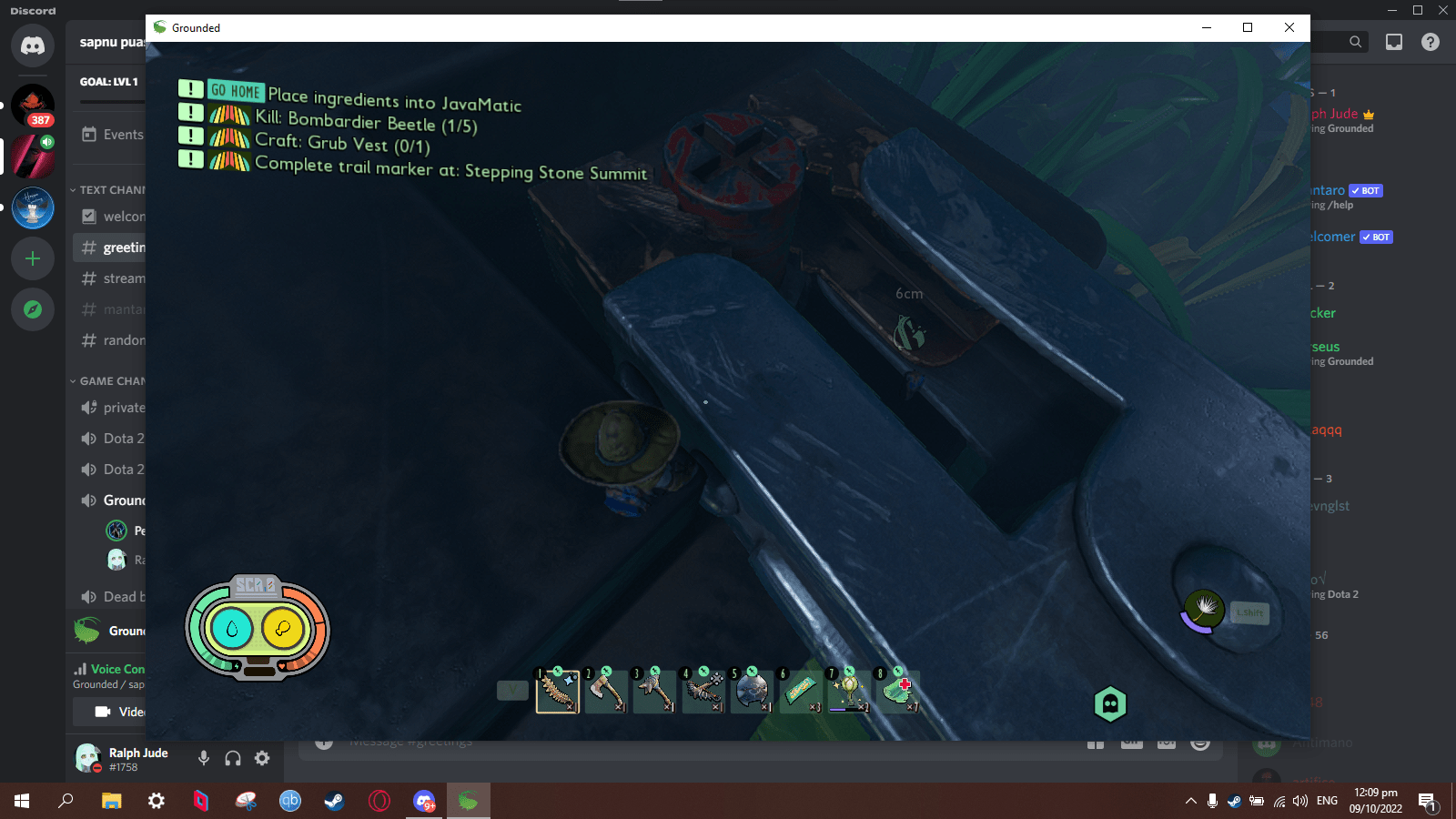 Can't get backpack. My backpack is stuck on this electricity. Can't get