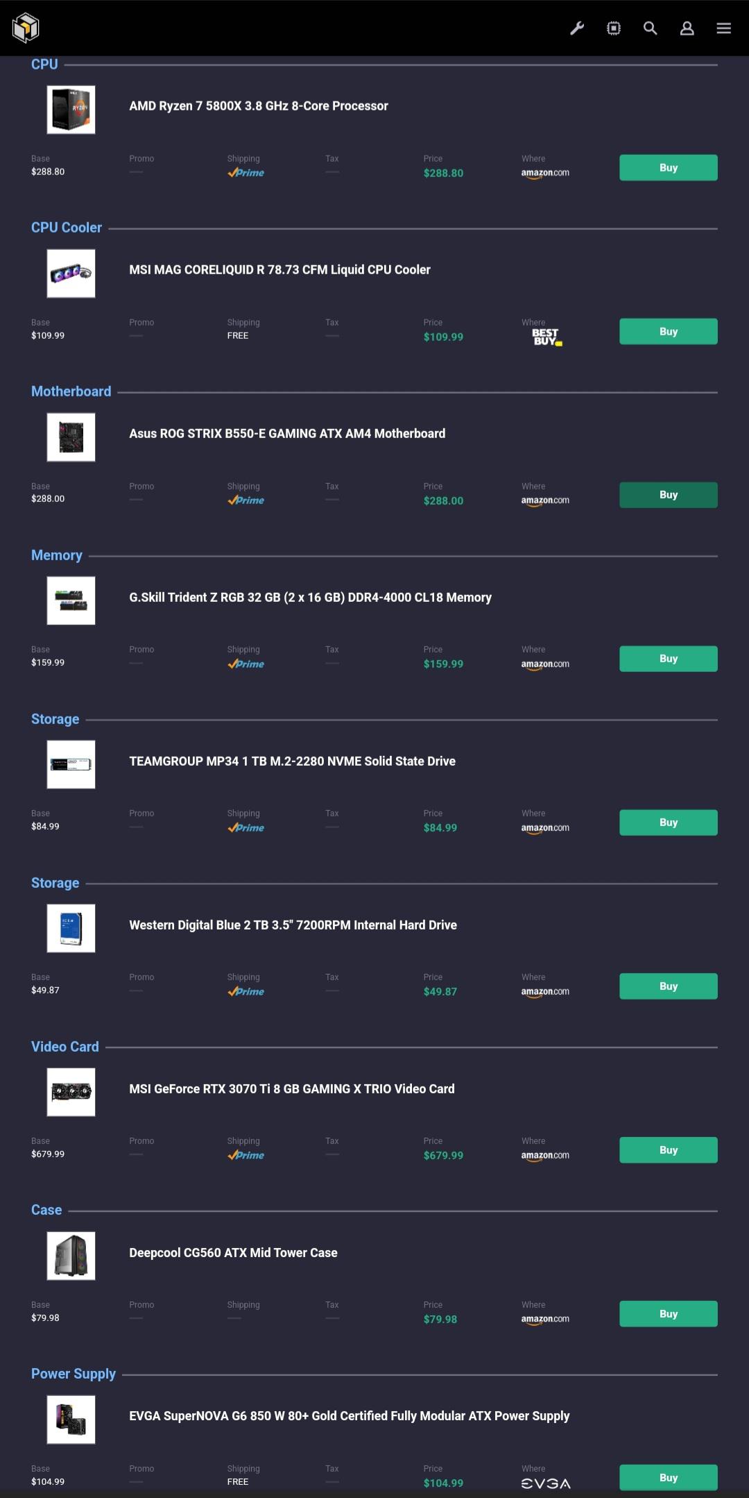 are these good parts for a gaming pc pcpartpickerbuilds