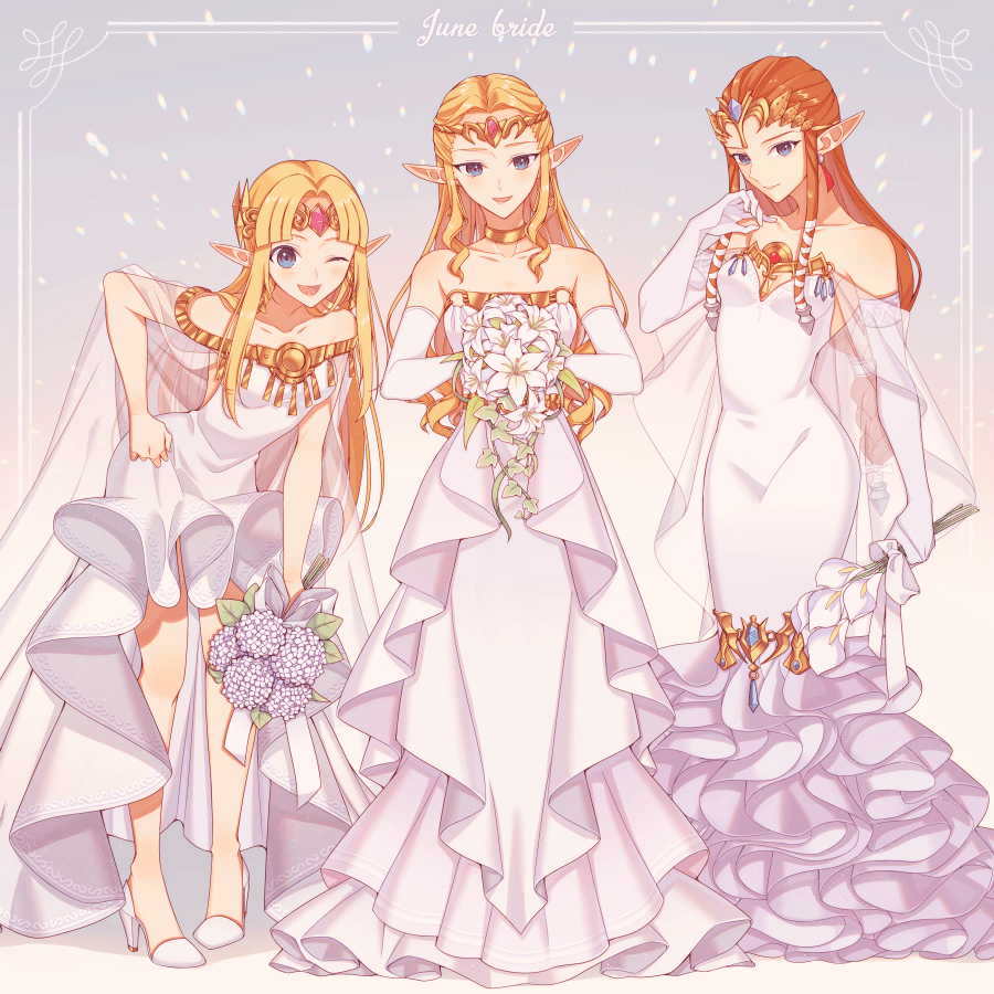 Bridal Zeldas r/NintendoWaifus