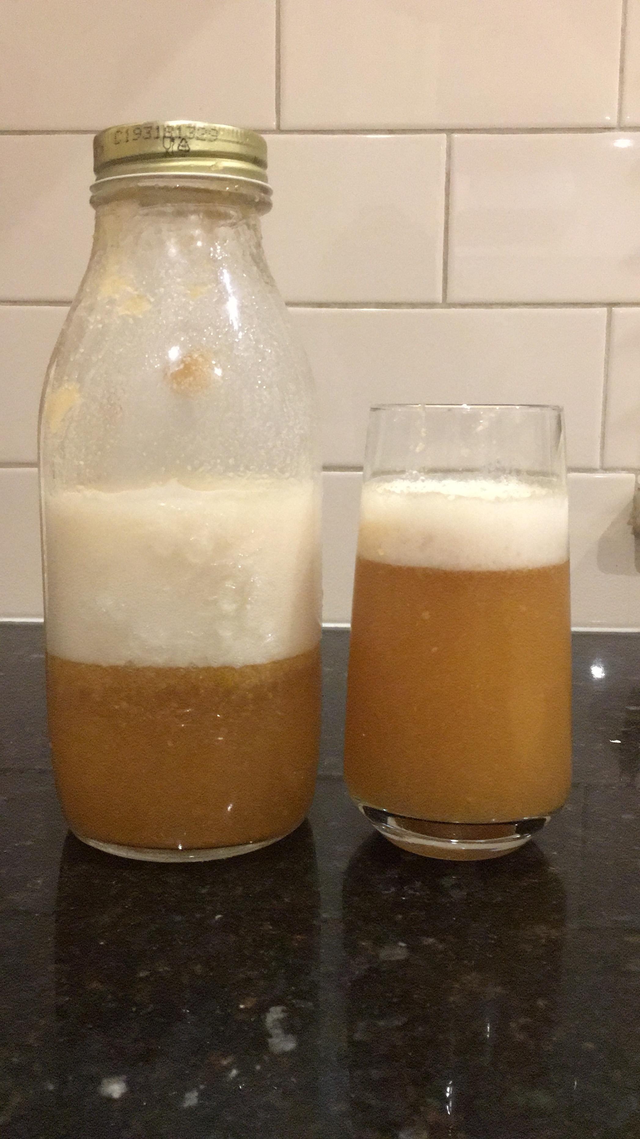 3 days in 2F, peach and pineapple! r/Kombucha