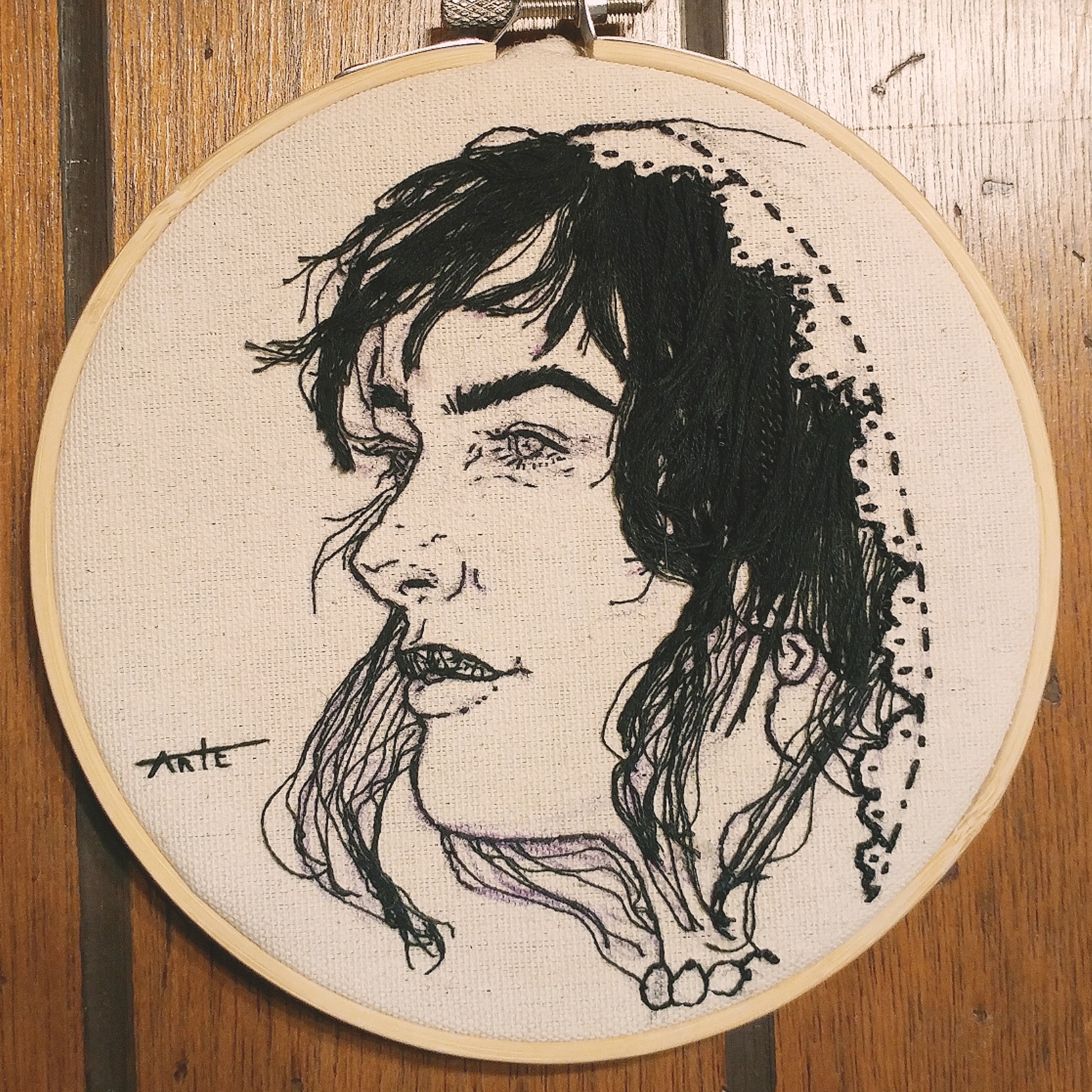 Finished my first Embroidery Portrait! r/Embroidery