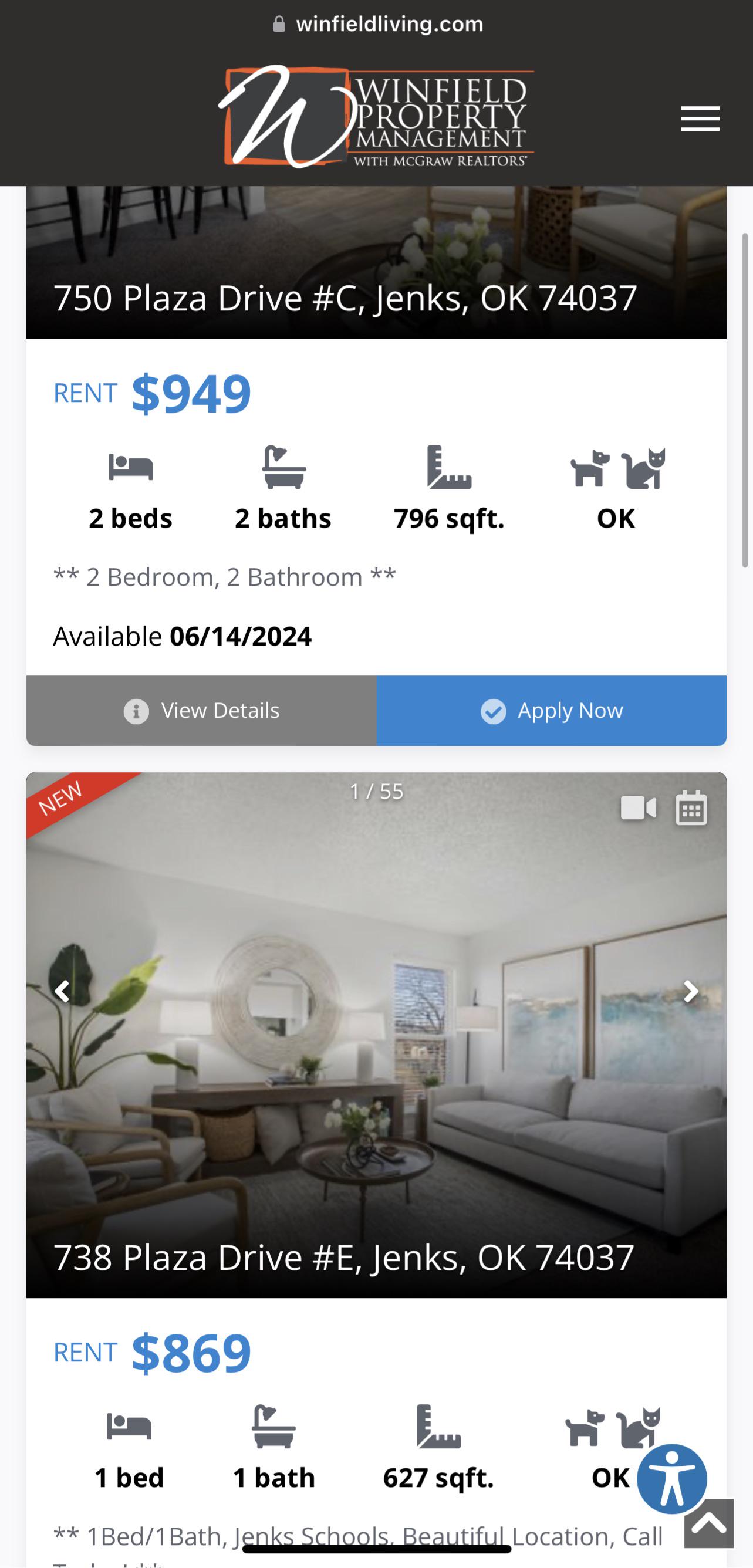 Apartments for rent in jenks. r/tulsa