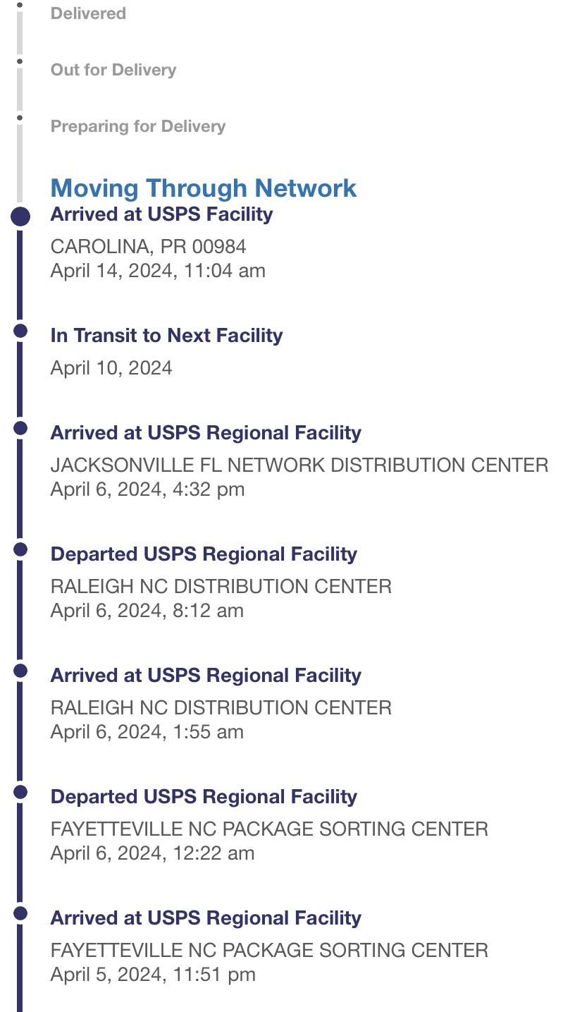 Supposed to go to FL, but is now in PEURTO RICO! (Jacksonville FL