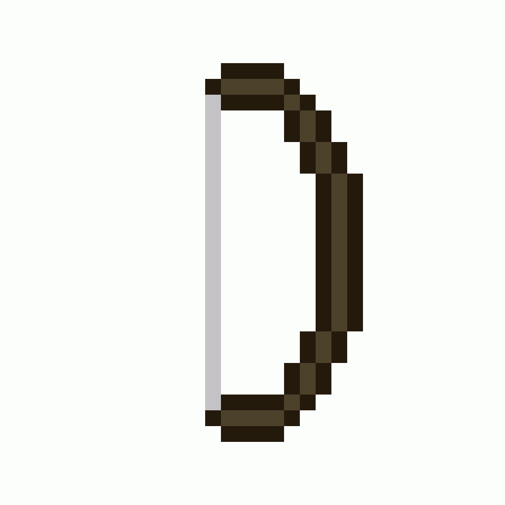 Minecraft Bow And Arrow Pixel Art