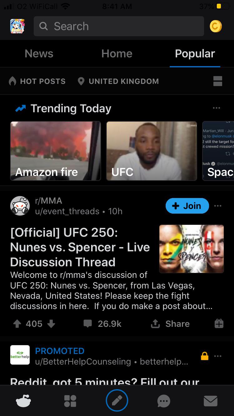 The new Reddit update + Dark mode = not being able to tell the time