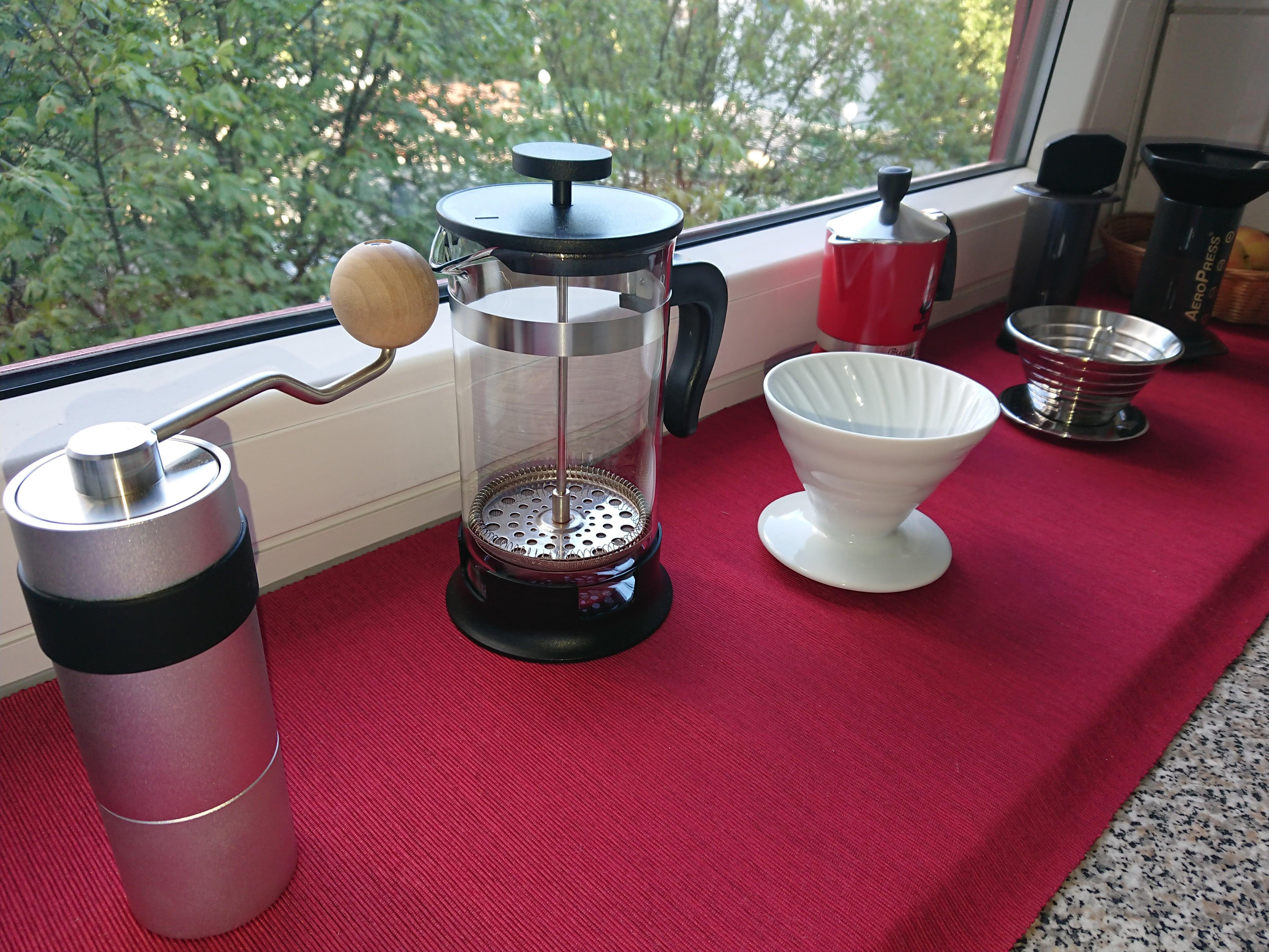 Finally got all the "essentials" (French Press, V60, Kalita, Bialetti