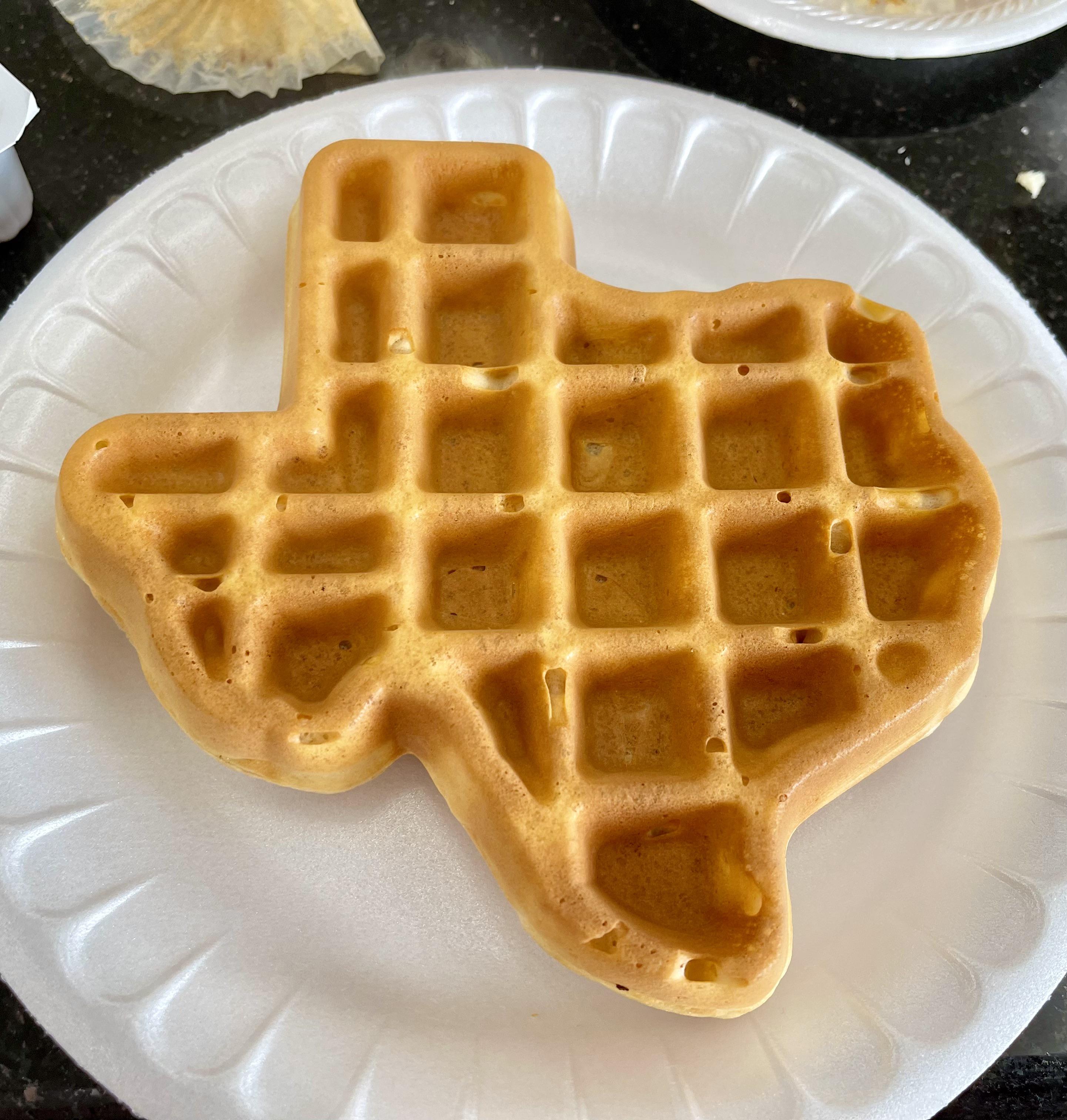 Texas shaped Waffle r/pics