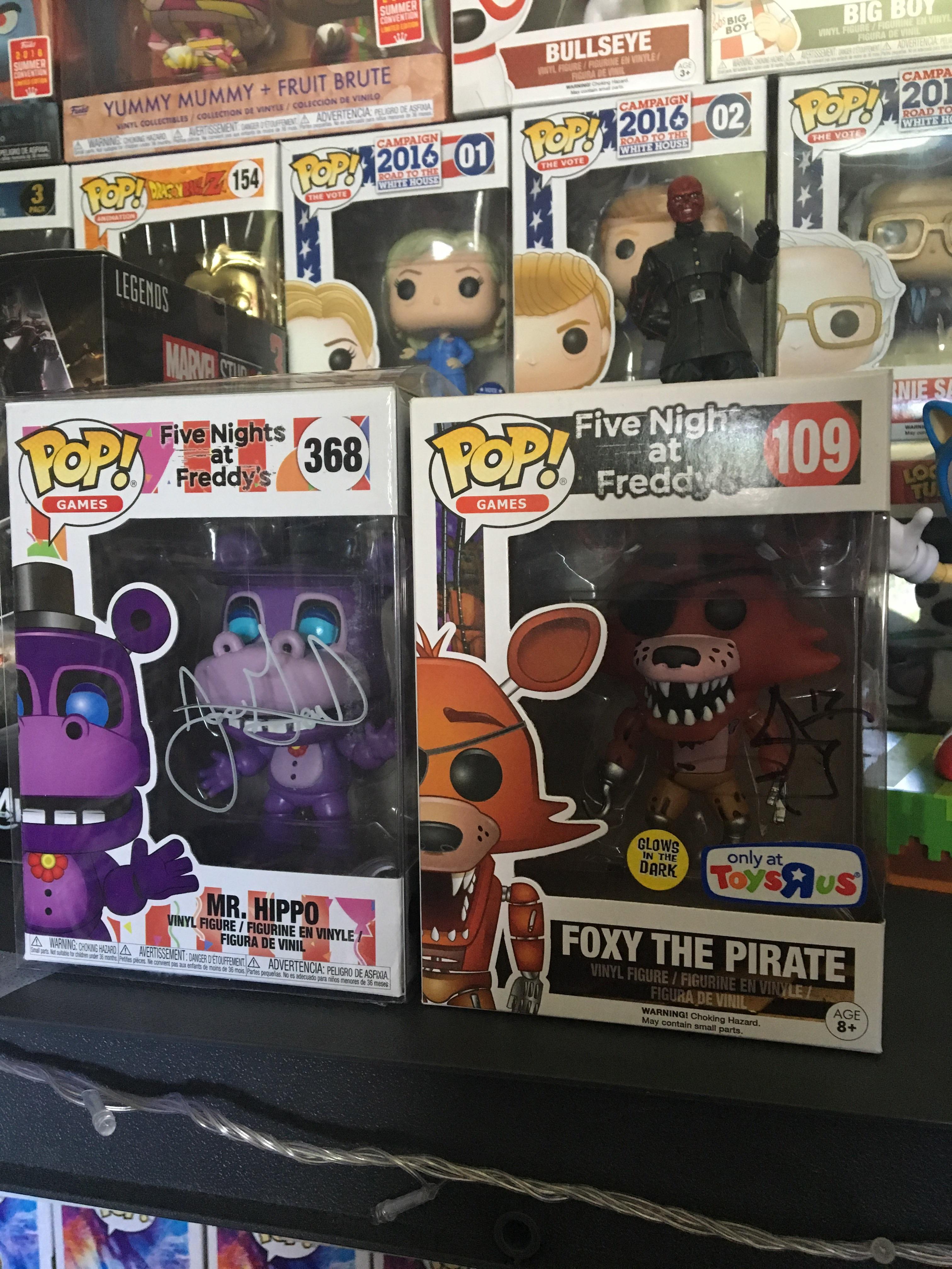 Got my Mr Hippo signed from Joe Gaudet to join my signed Foxy, signed