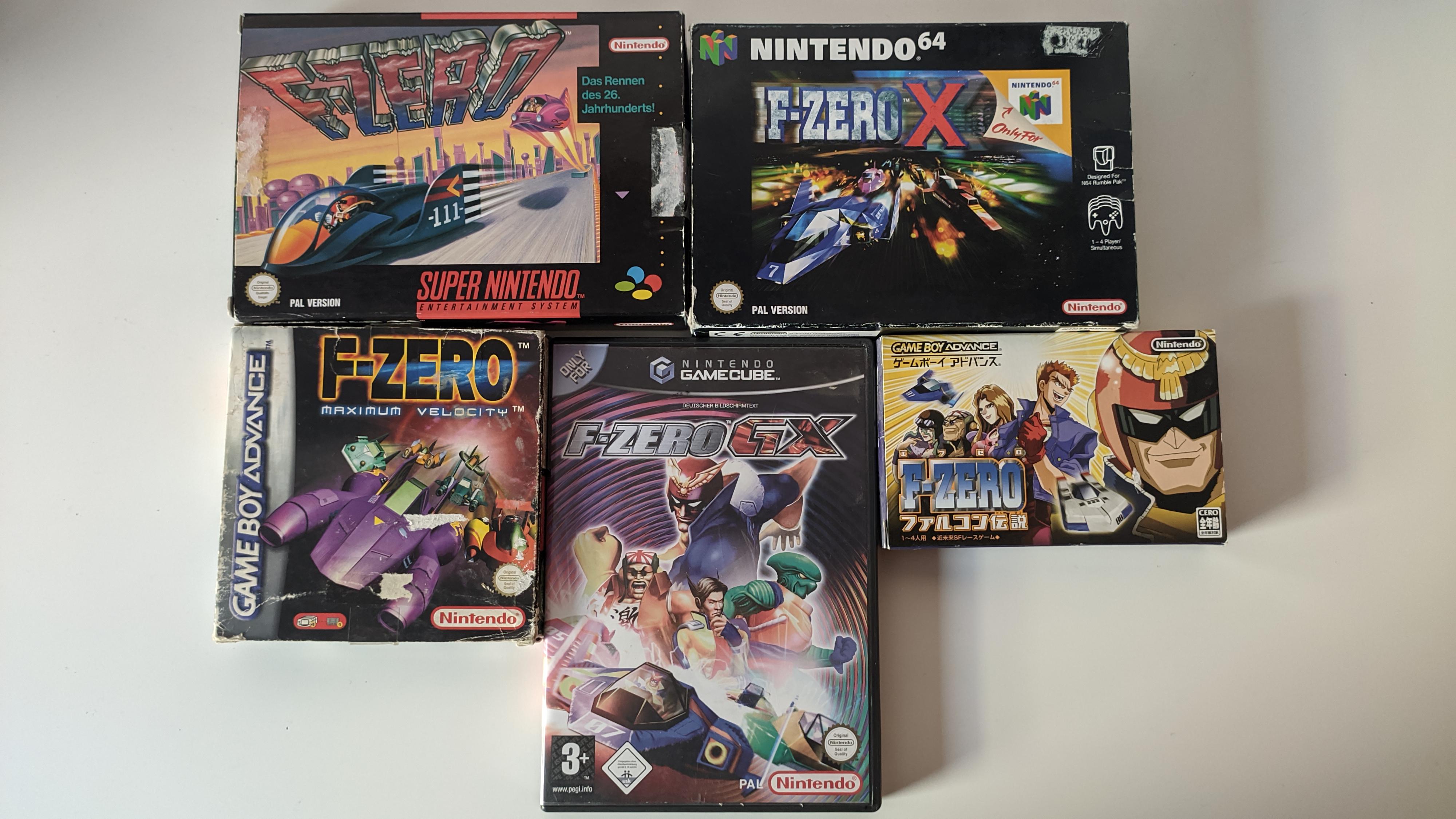 Finally completed the collection of FZero games released worldwide