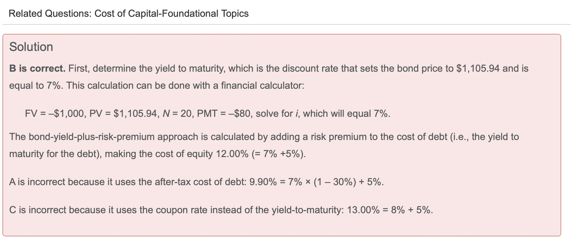 This is the third question where my calculator gives me different