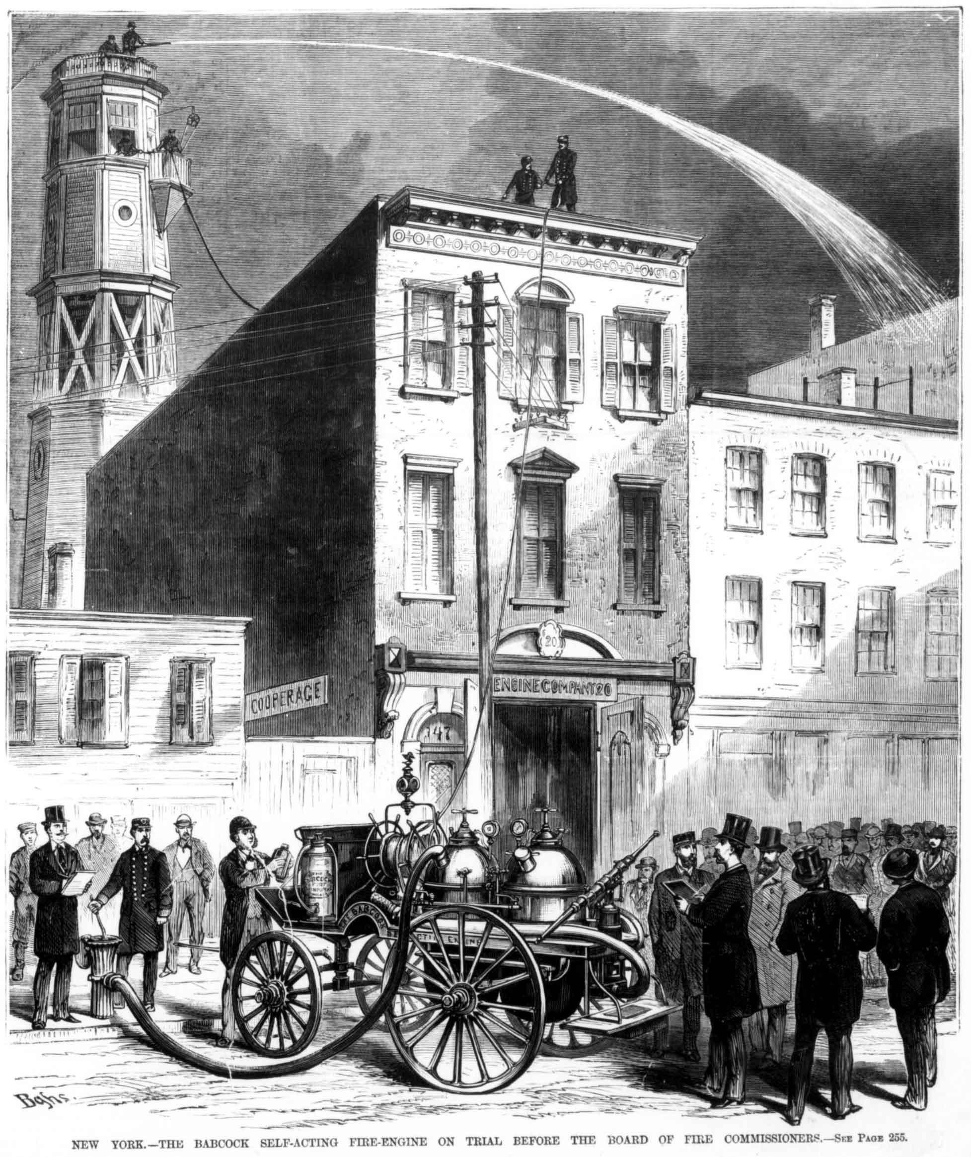 A "fire extinguisher on wheels" from 1872! r/Firefighting