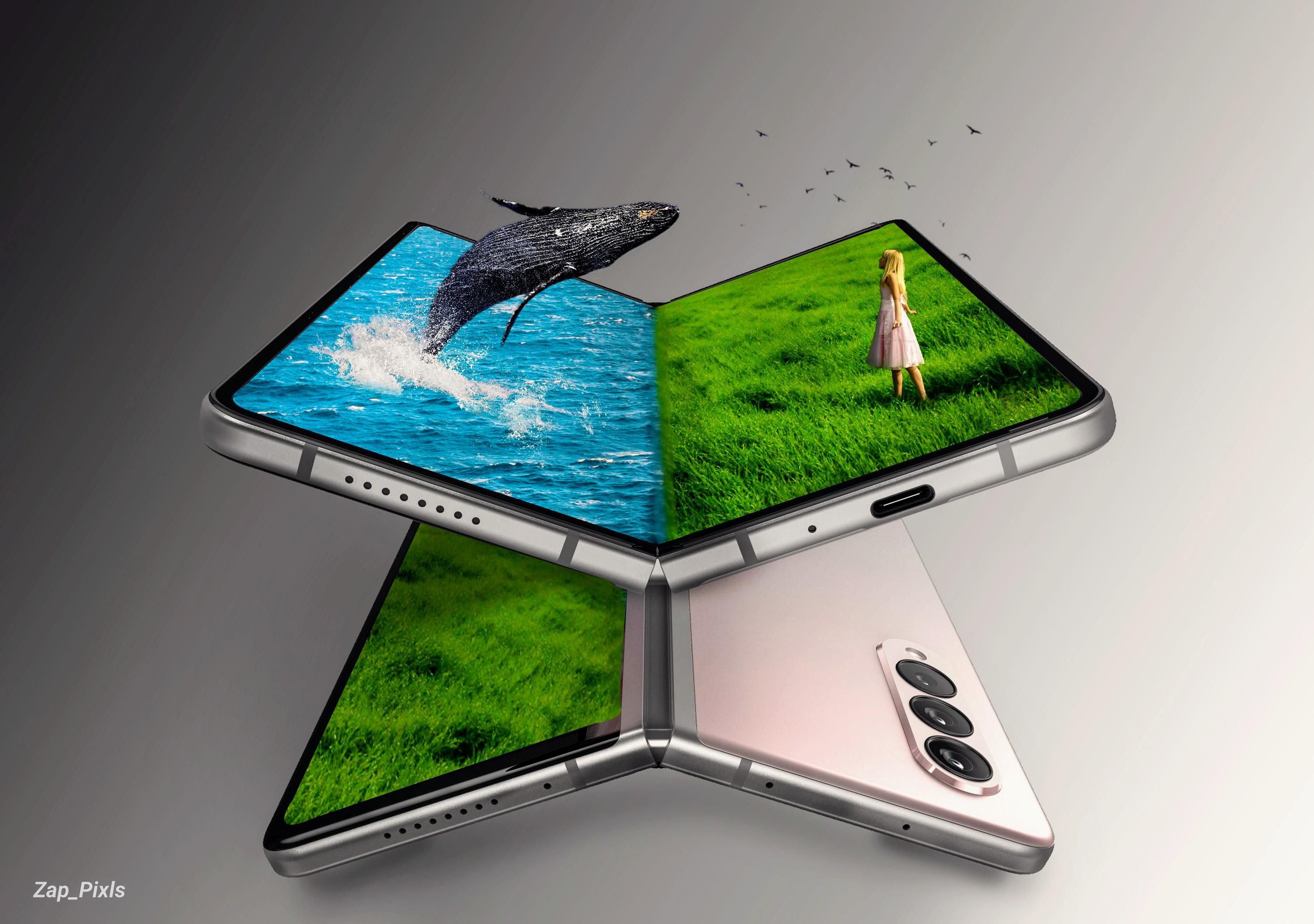 Made this Samsung Galaxy Z fold 3 concept