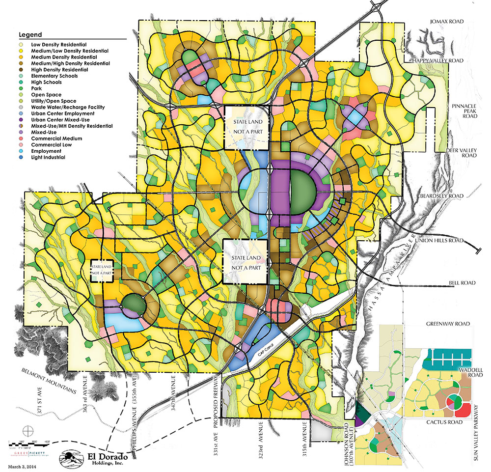 Master Plan for Douglas Ranch, a planned community of 300,000 in