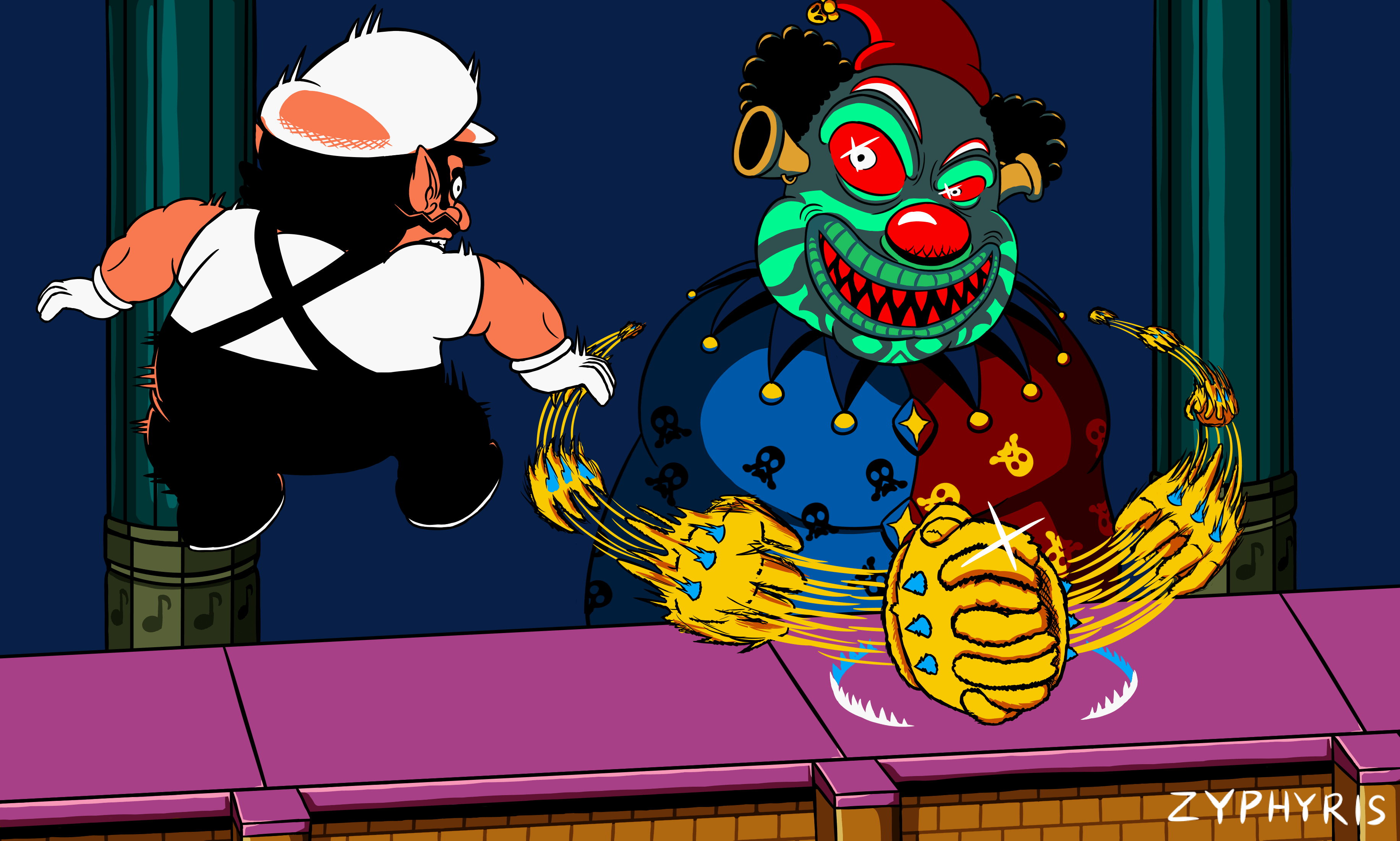 VS Rudy the Clown r/Wario