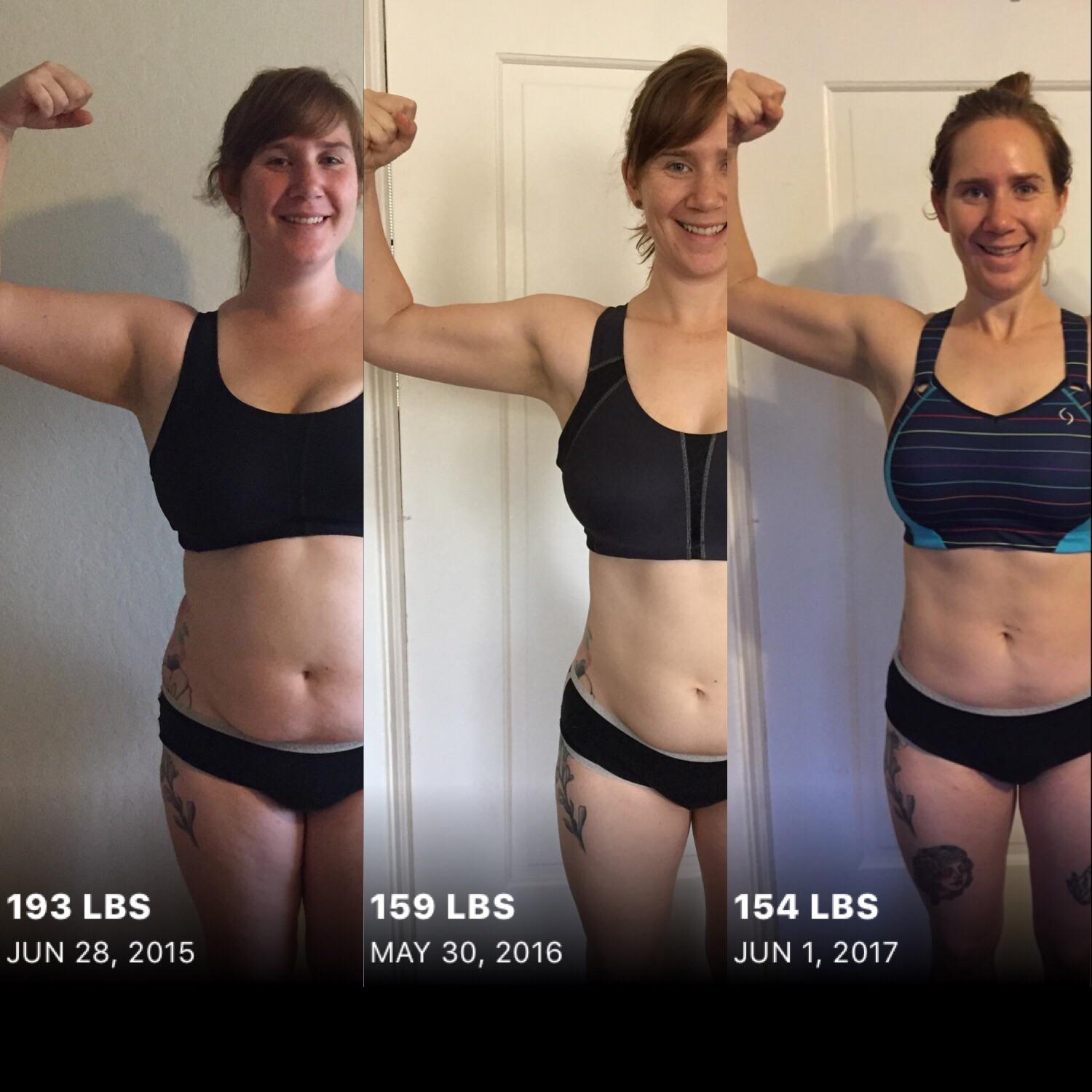 F/31/5'7" [193>159>155 = 40 lbs] 2 years 1 loss, 1 "maintenance" r