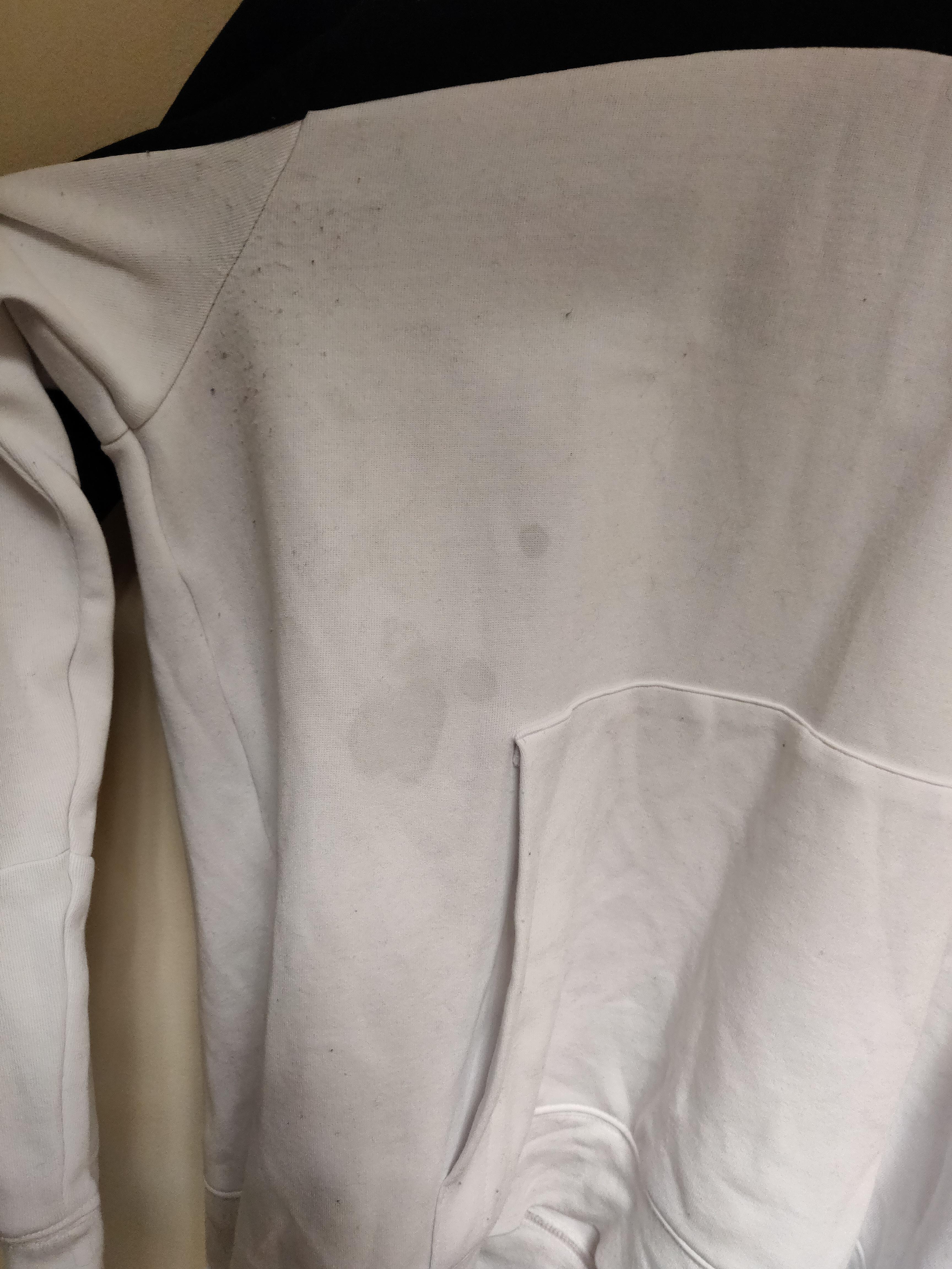 How do I get this stain off and the lumps of fabric? Also, do you have
