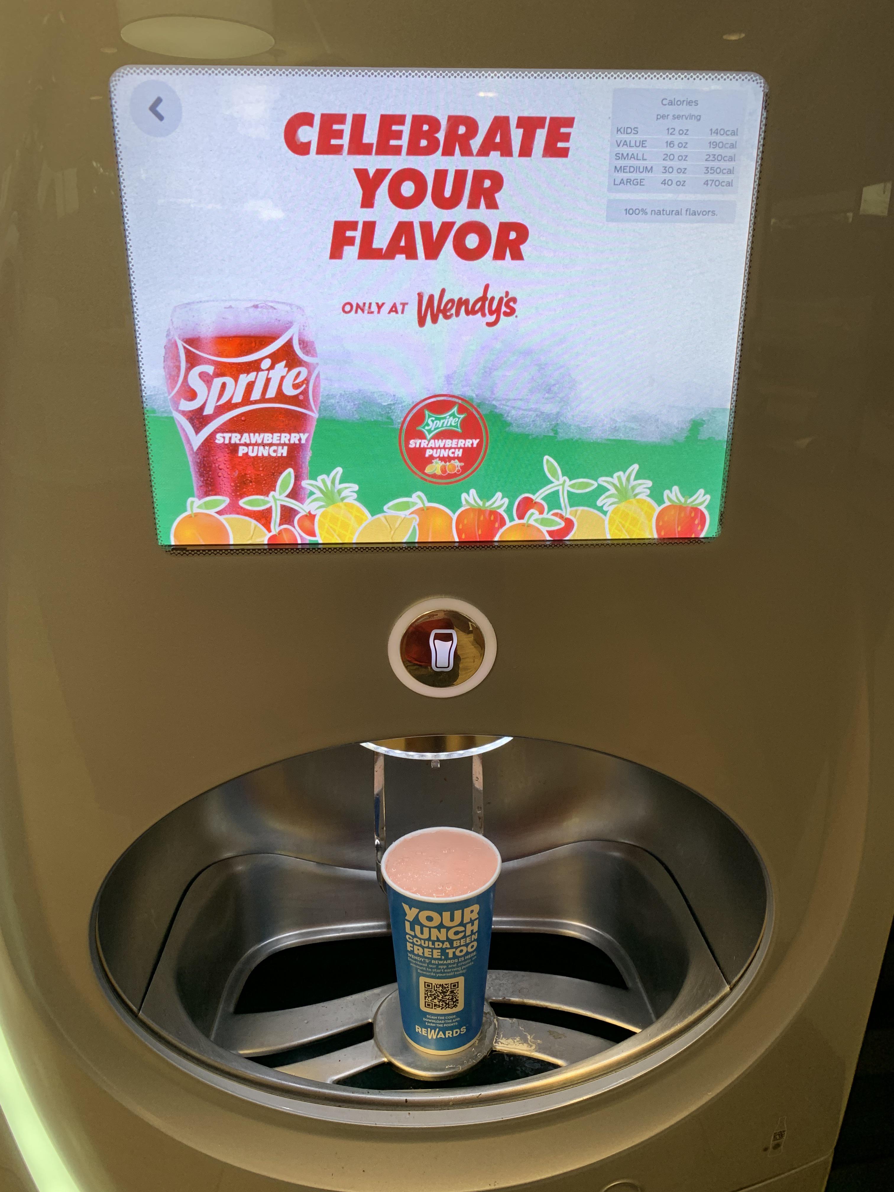 Sprite Strawberry Punch at Wendy’s r/ToFizzOrNotToFizz