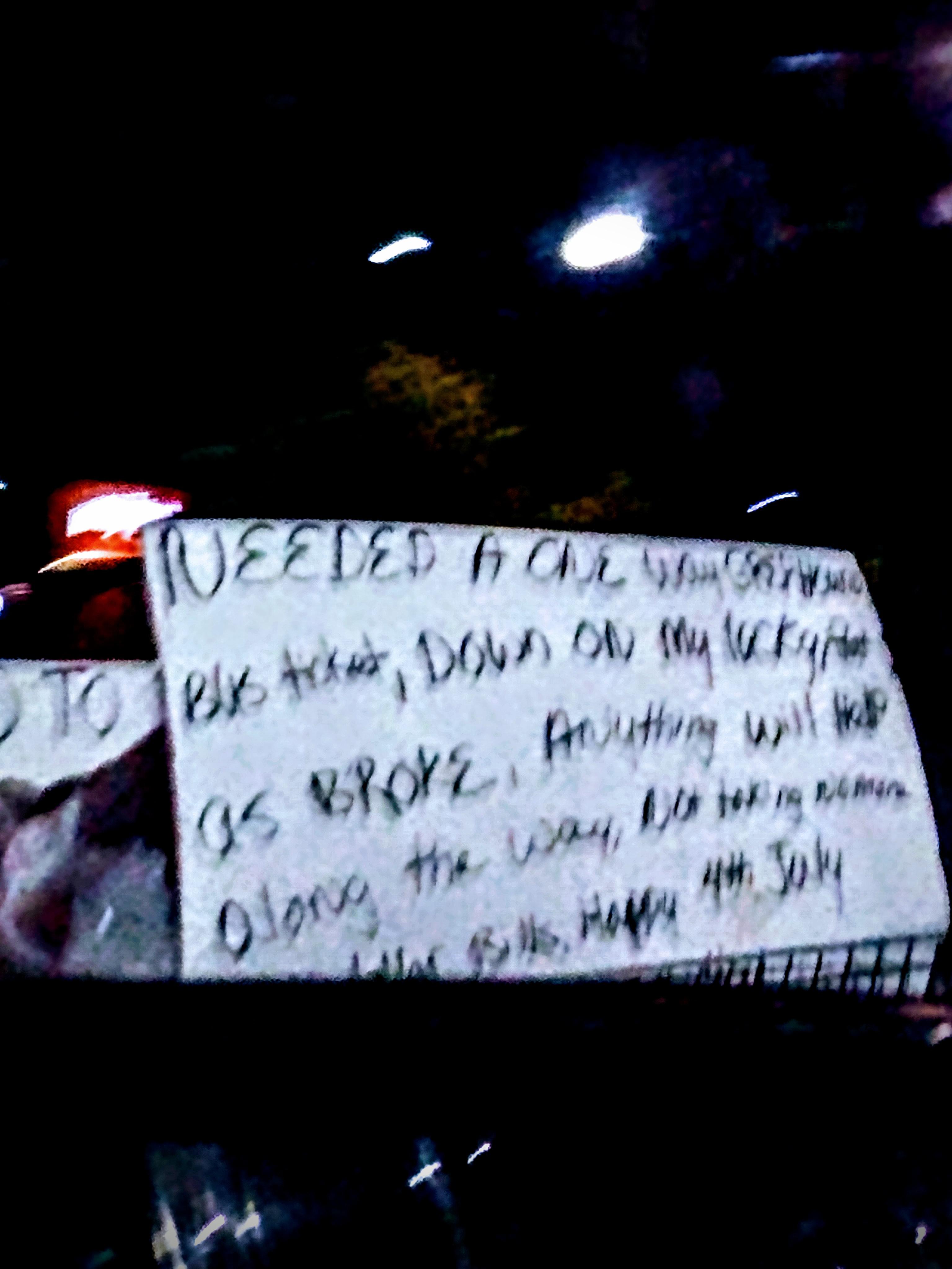 Needed a one way Greyhound bus ticket, down on my luck, flat as broke