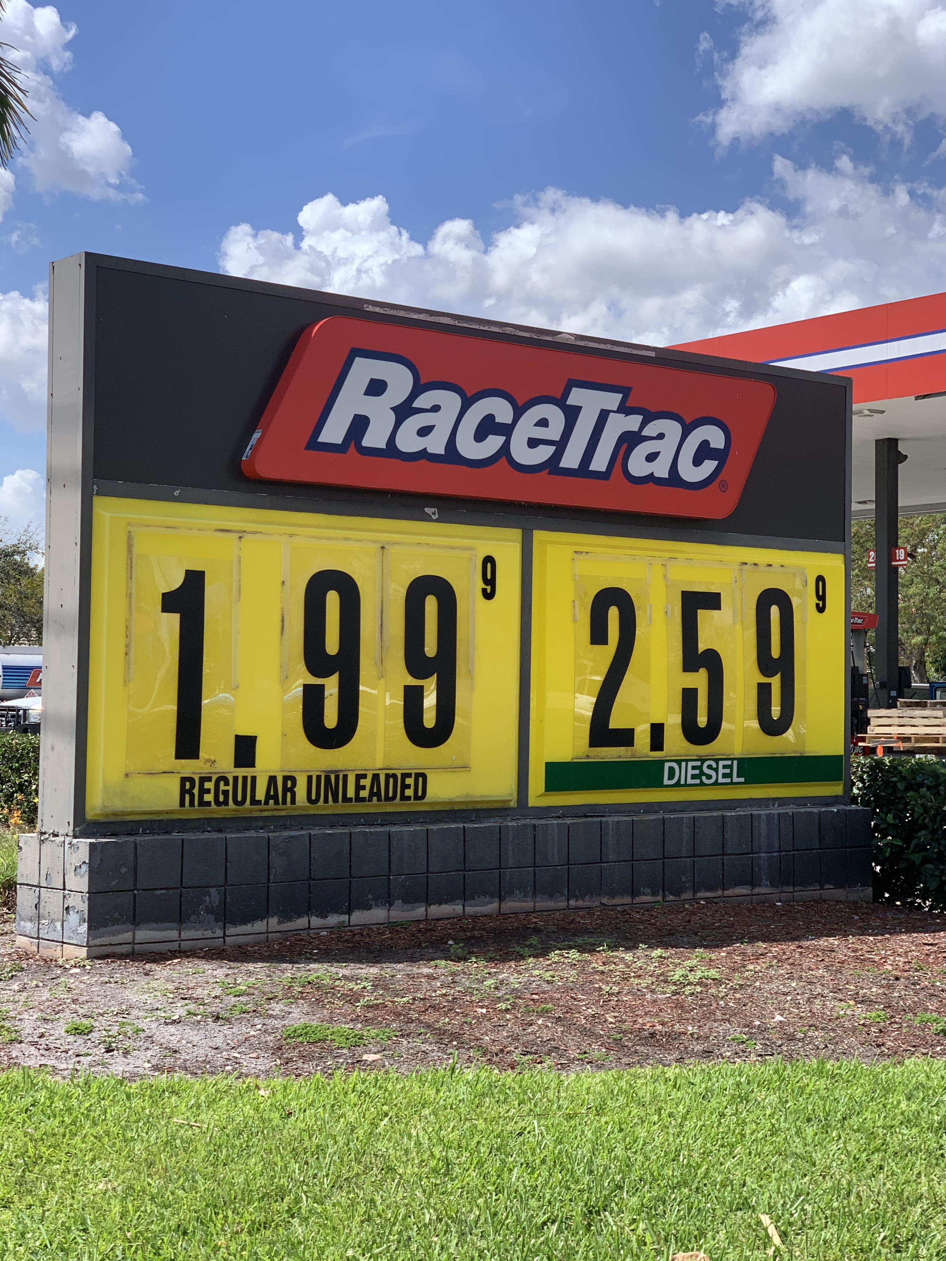 Lowest gas prices I’ve seen in years in Davie, FL. Anyone seeing lower
