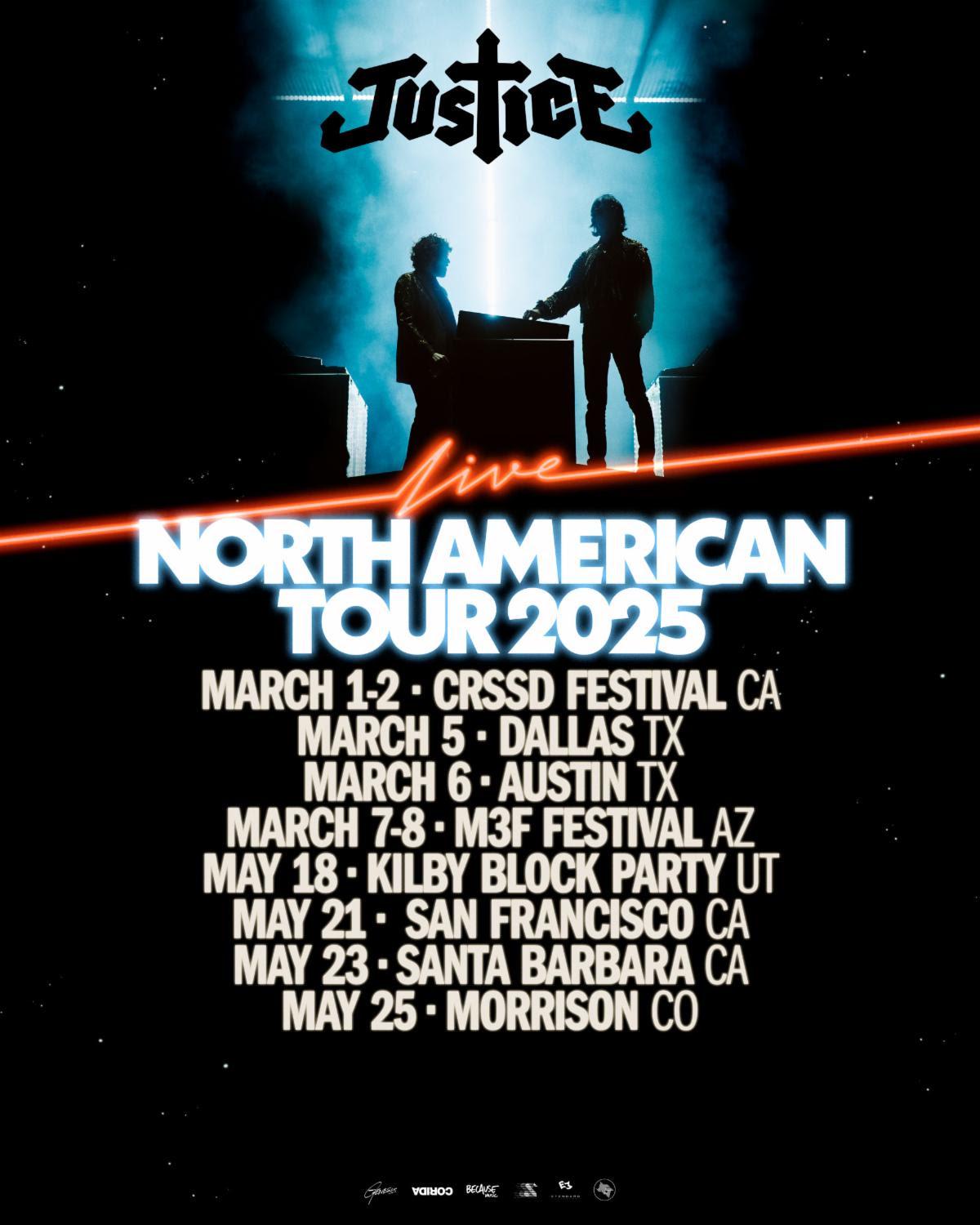 Justice 2025 US Tour Dates r/indieheads