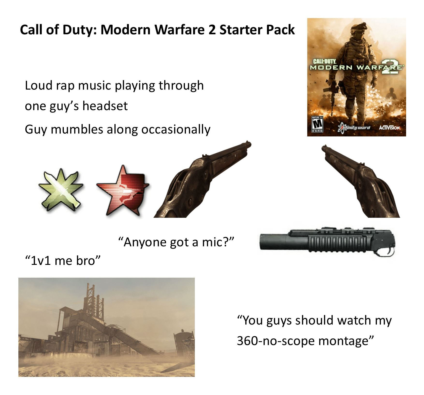 Call of Duty Modern Warfare 2 Starter Pack r/starterpacks