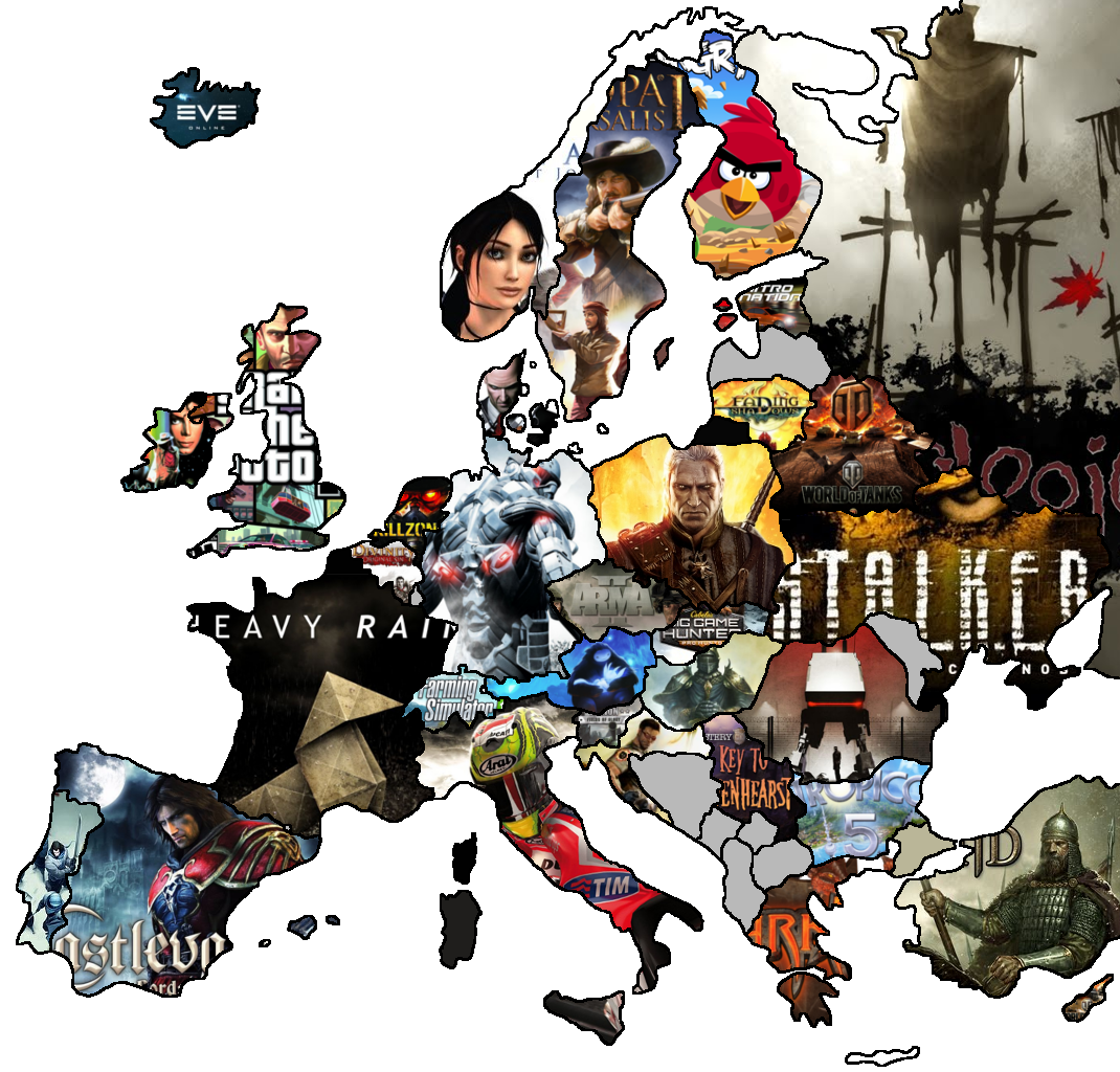 Various video games made by European game developers [OC] [1070x1024