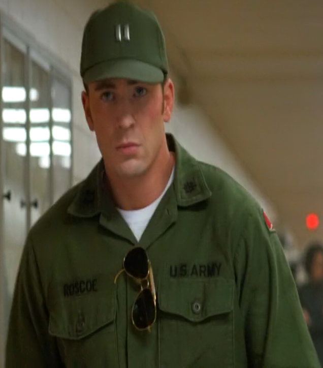In Endgame Cap is seen wearing a Uniform with name "Roscoe