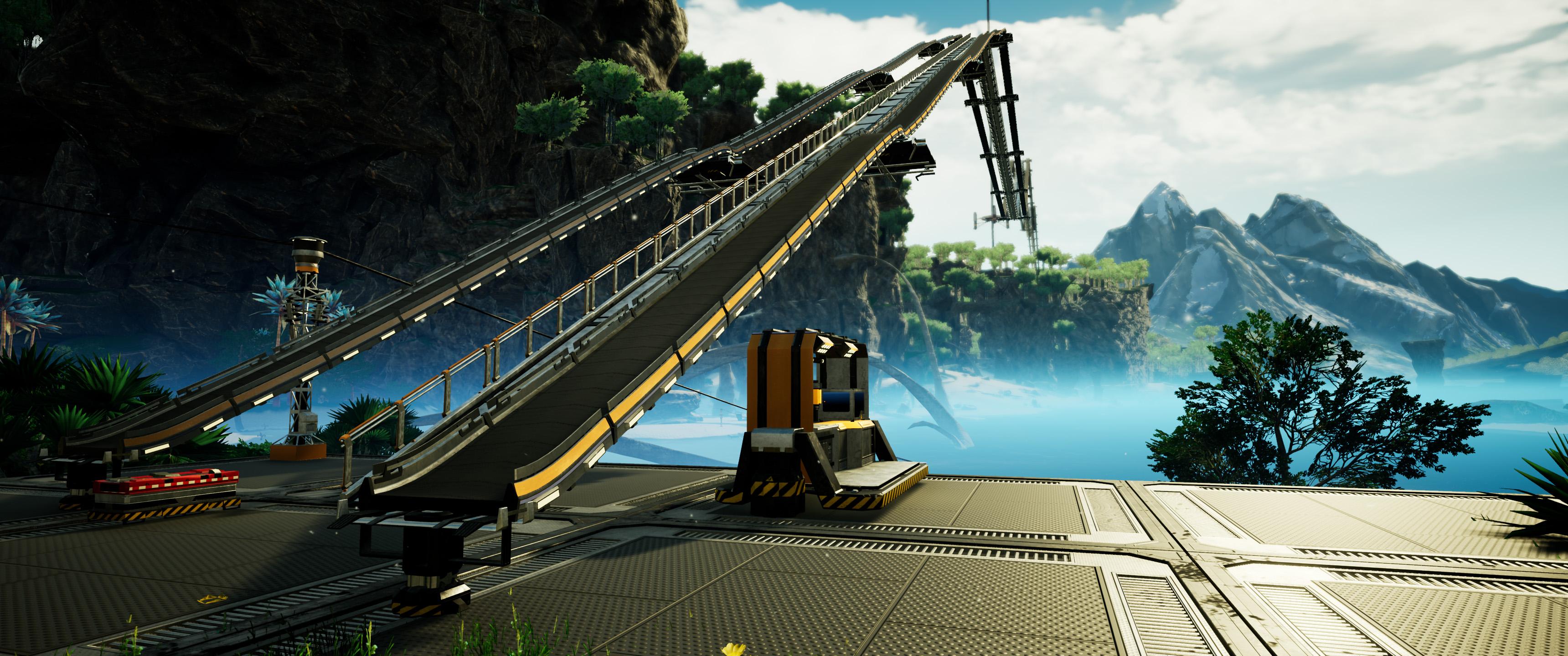 PSA You can build Conveyor belts on walkways if you start from a