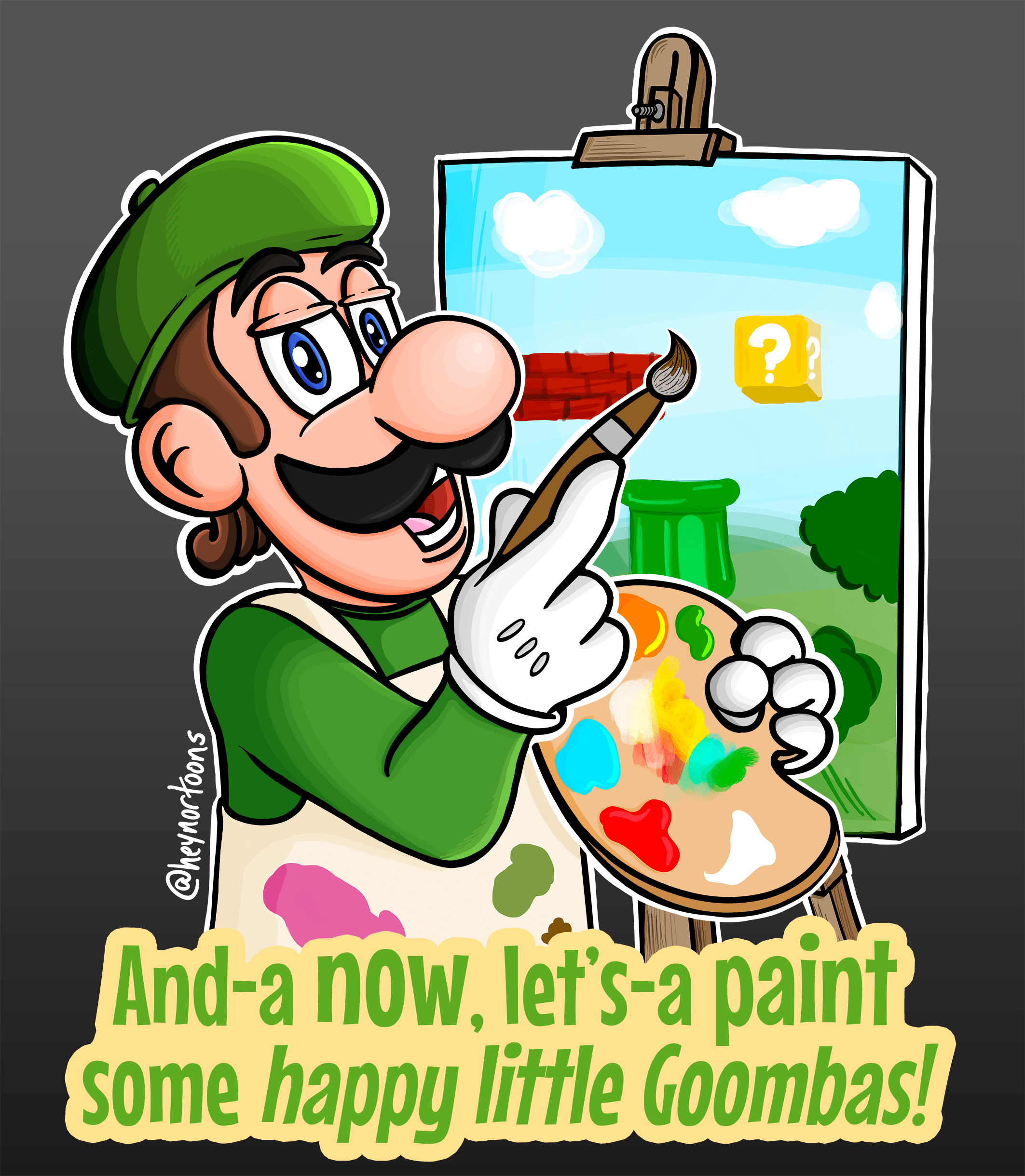 In honor of Luigi (Painter) making his grand debut tomorrow r