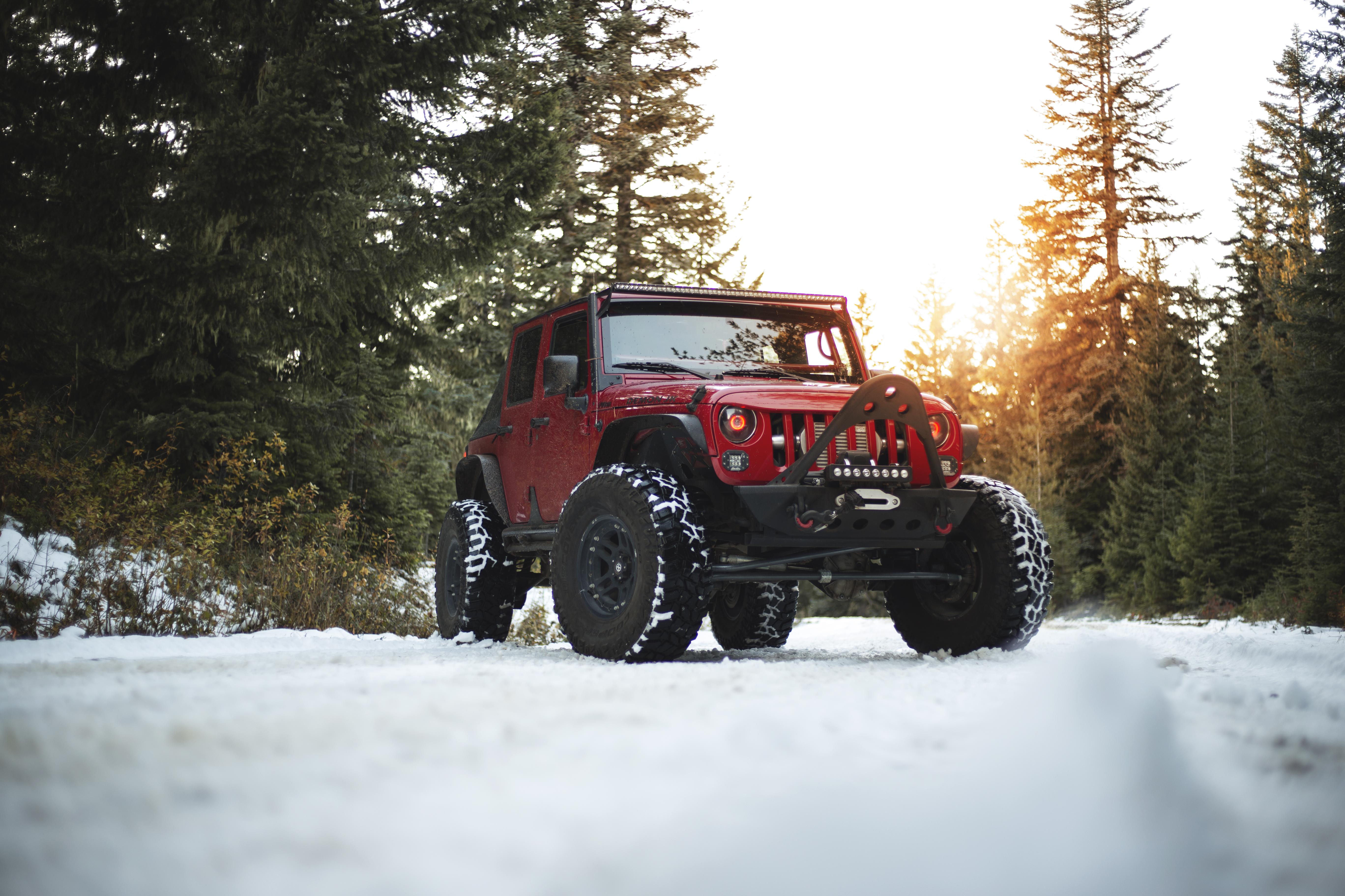 My friend and I took his Supercharged Jeep Wrangler up to the mountains