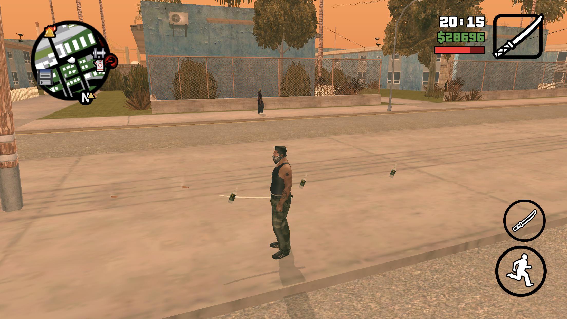 I never knew bottles and cigarettes had the ability to levitate in GTA