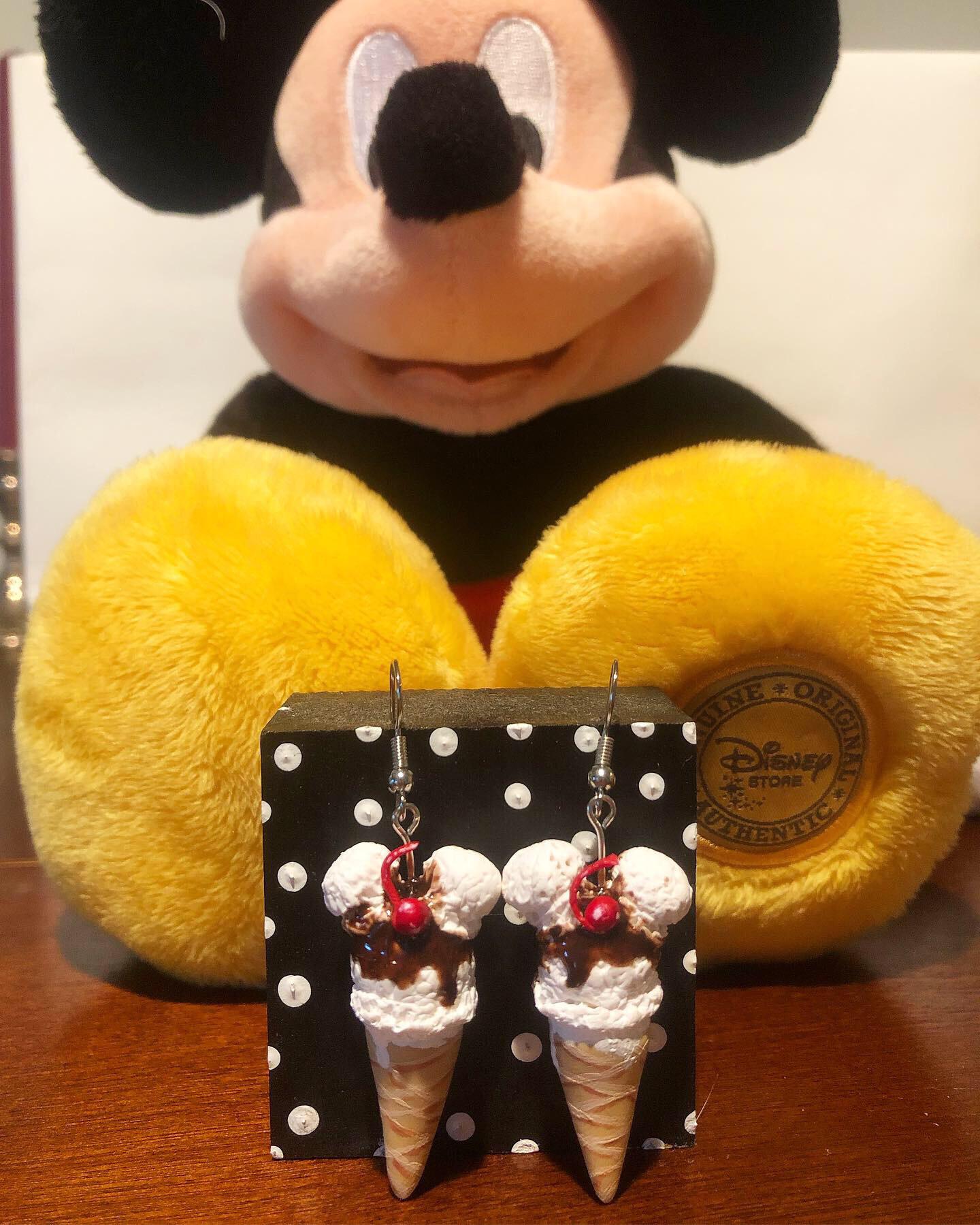 Made some Mickey Mouse ice cream earrings. r/disney