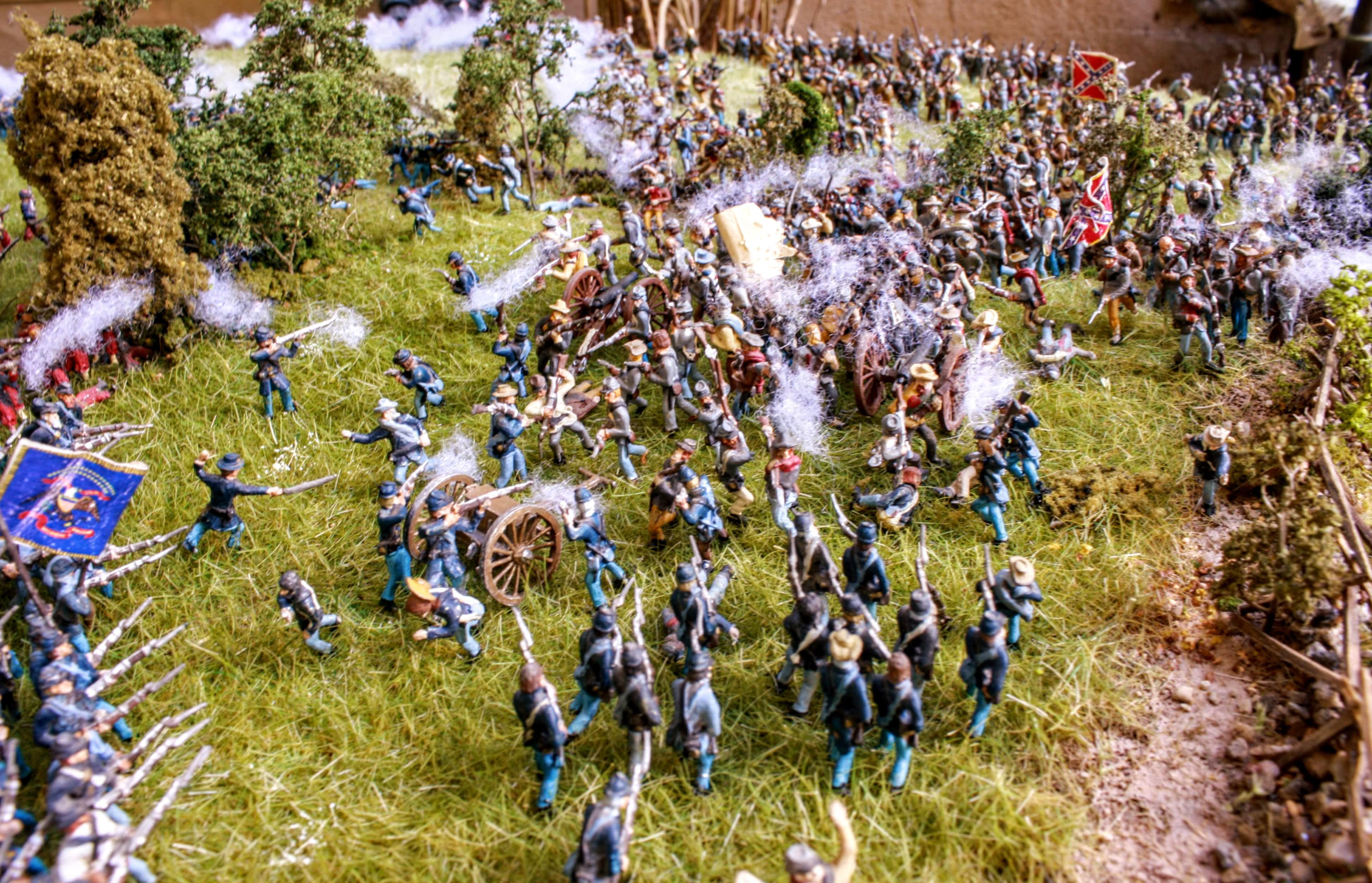 Gettysburg. Pickett's Charge July 3, 1863. My diorama trying to depict that massive struggle