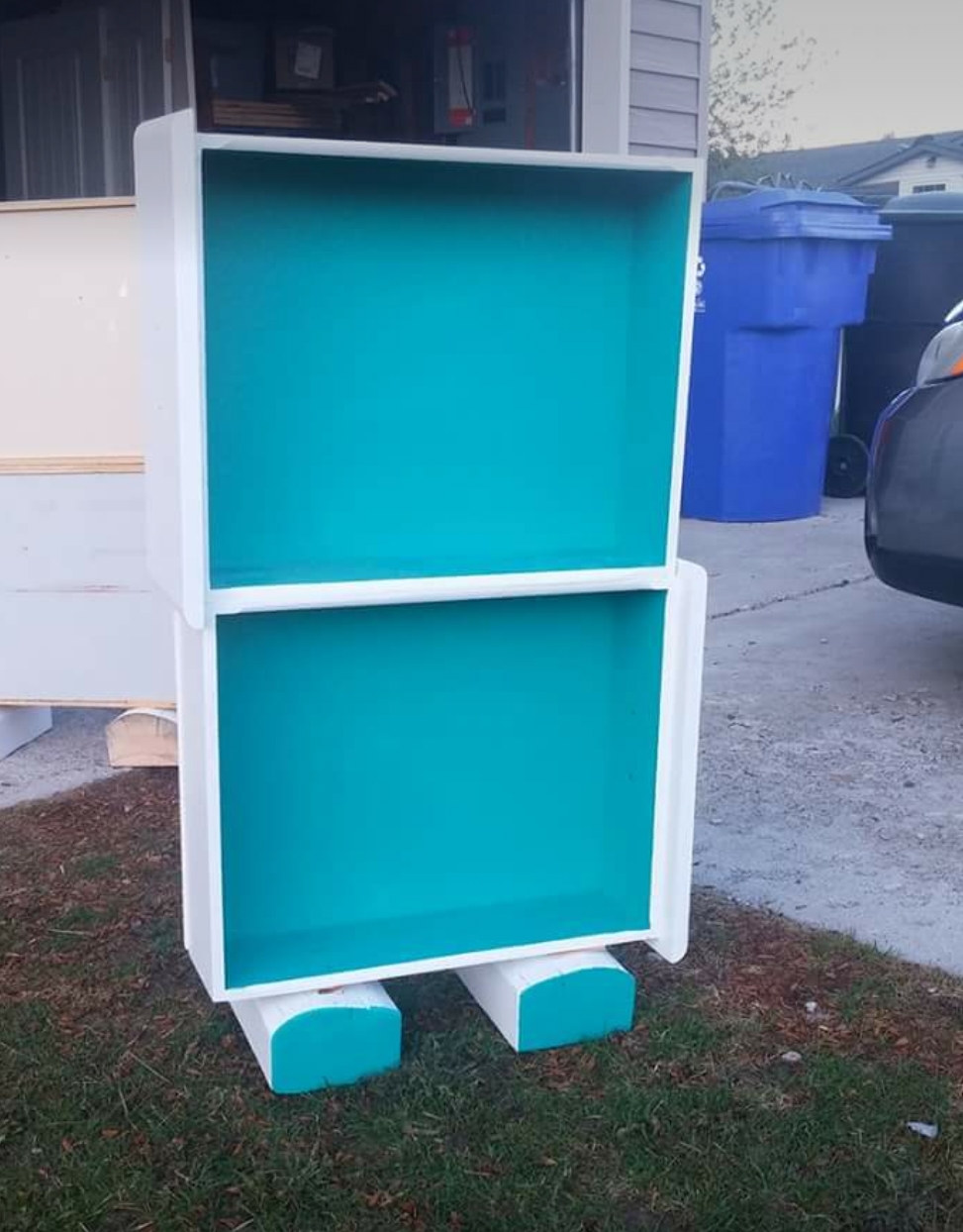 Drawers turned into "shelves". The seller made two of these. r/DiWHY