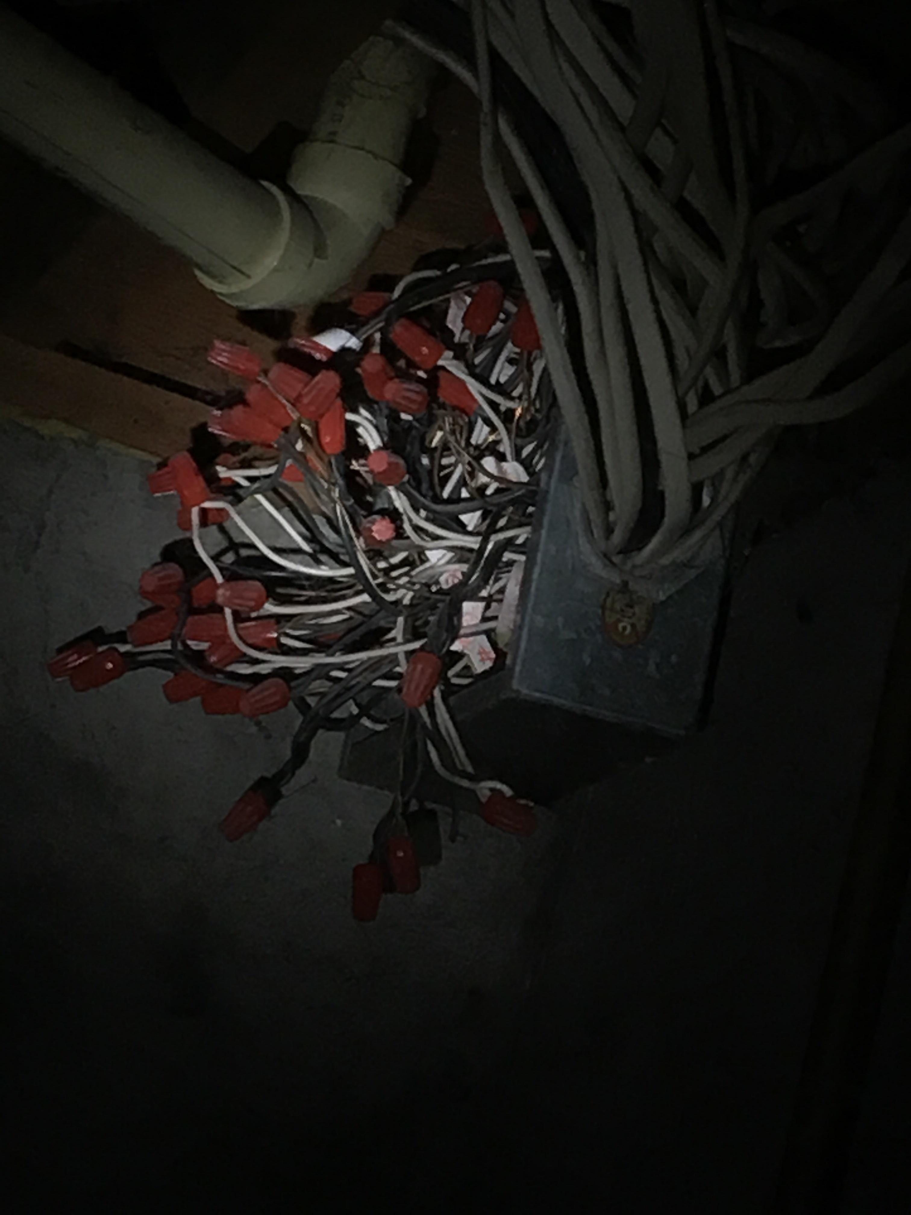 Went into a crawl space and found this uncovered mess