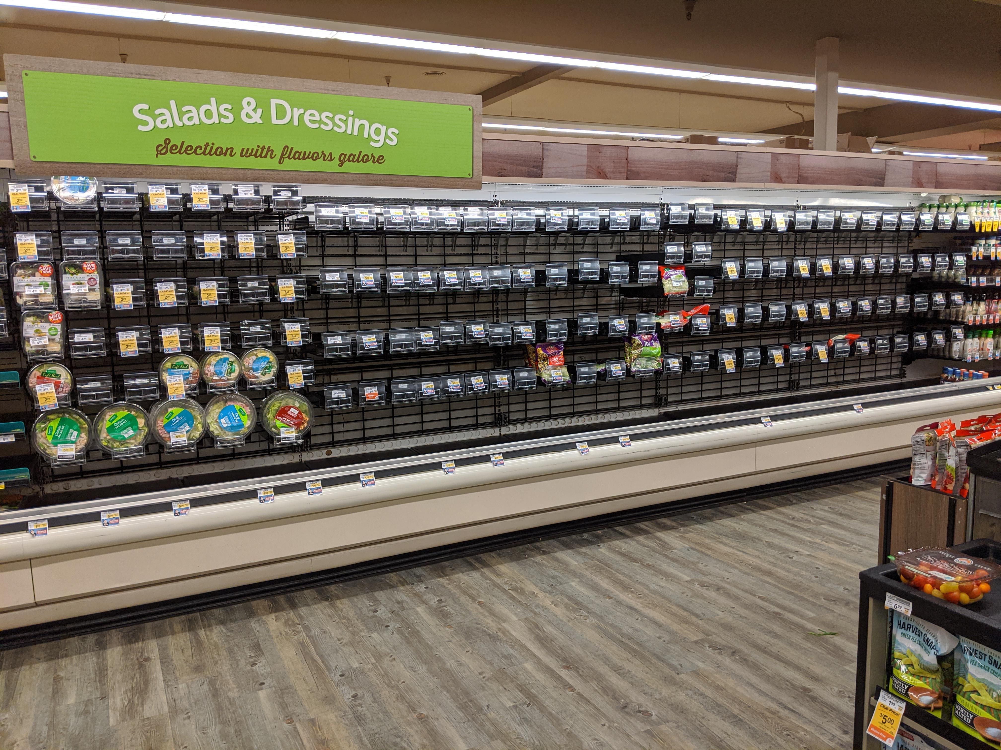 Salad section at Safeway off Calistoga Rd / Hwy 12 r/santarosa
