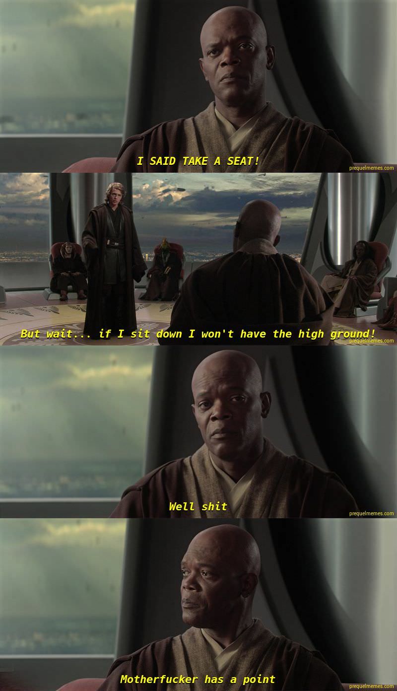 This is outrageous. It's unfair. r/PrequelMemes