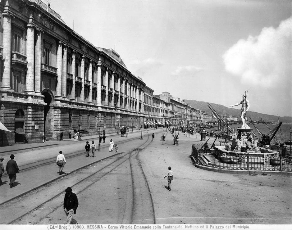 The Municipal Palace of Messina, Sicily, Italy. Completed in 1820
