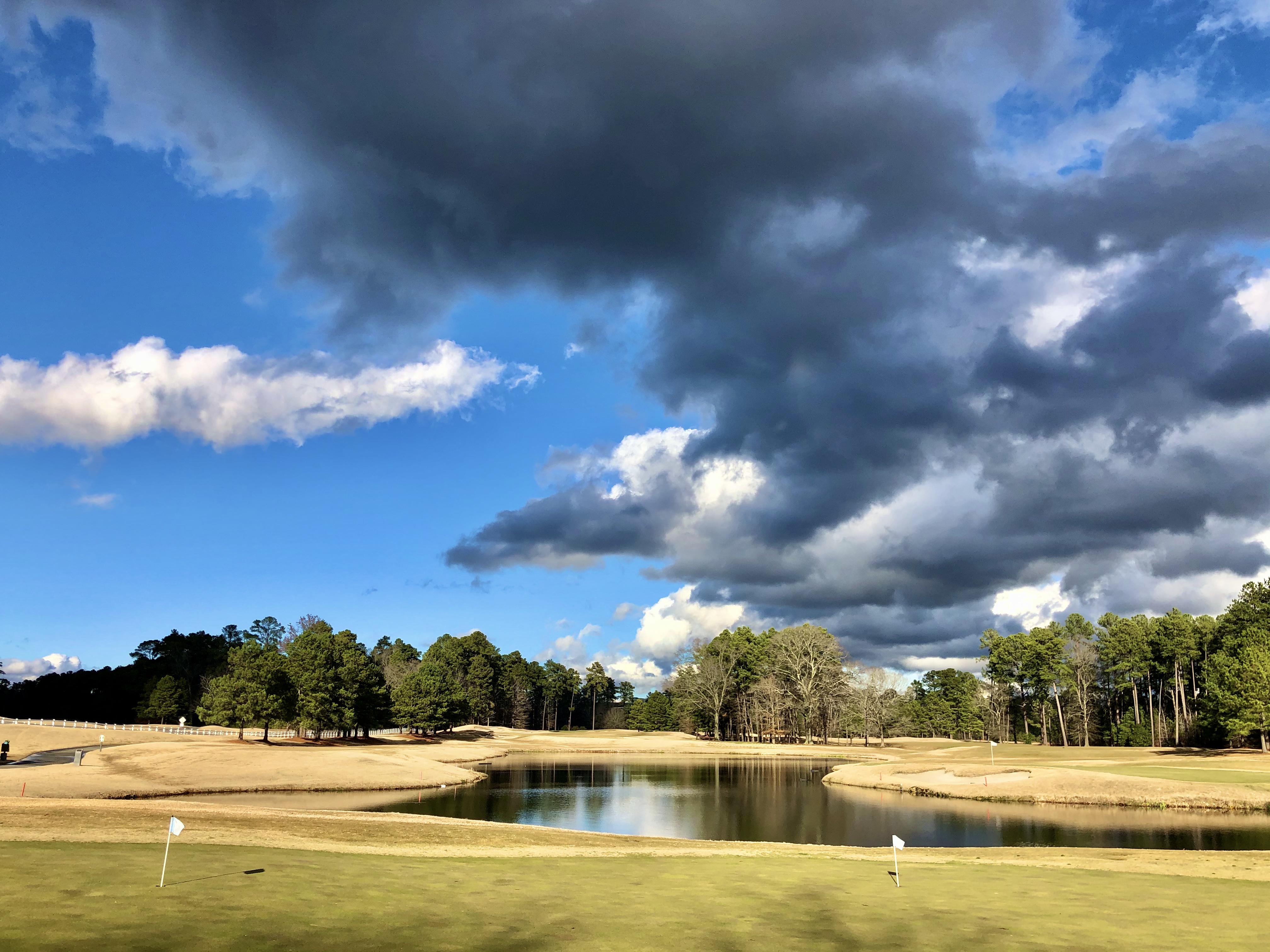 UNC Finley Golf Course, 65 degrees. Just moved down here and I’m loving