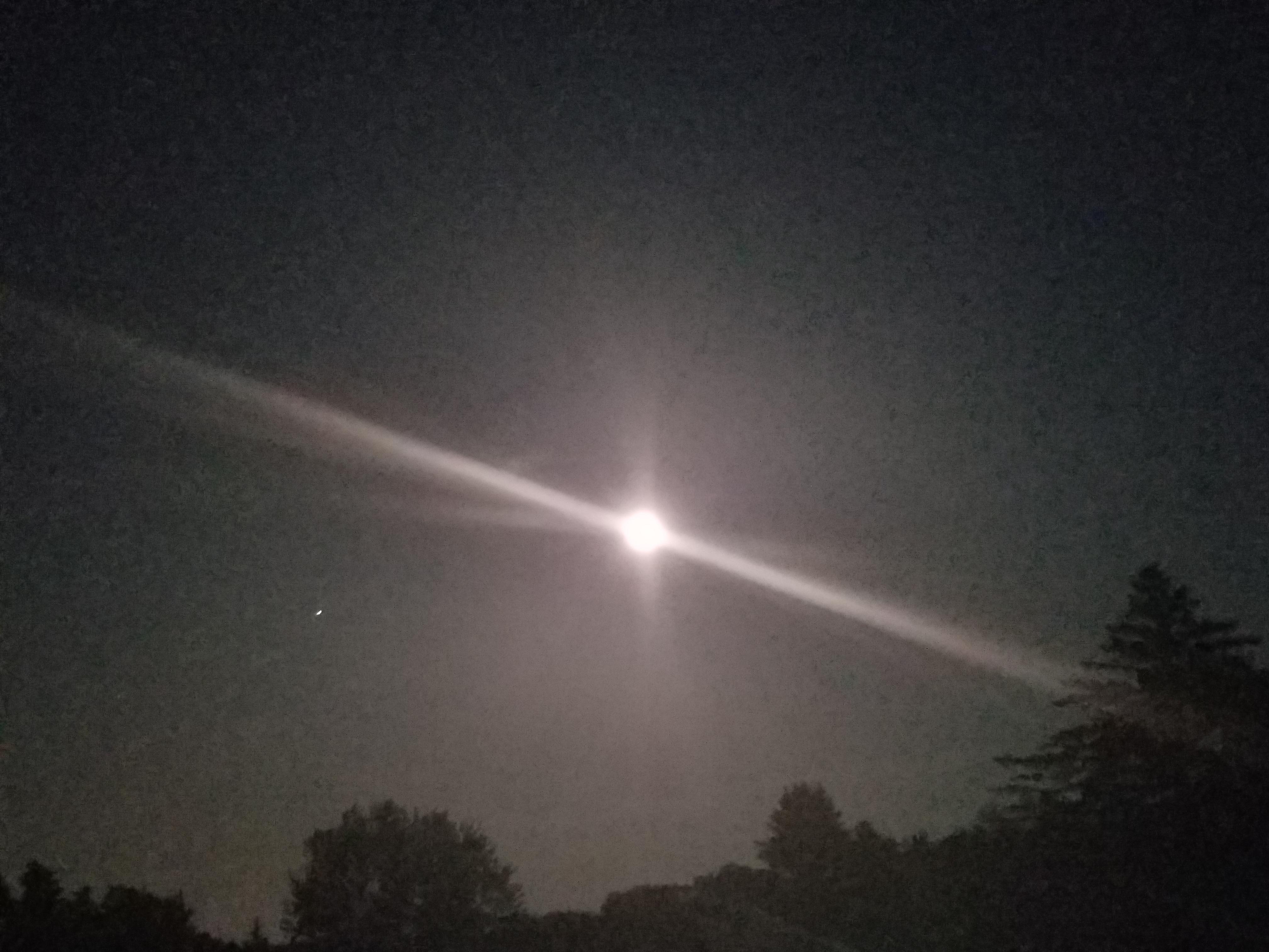 Really Bright Moon in Wisconsin tonight r/pics
