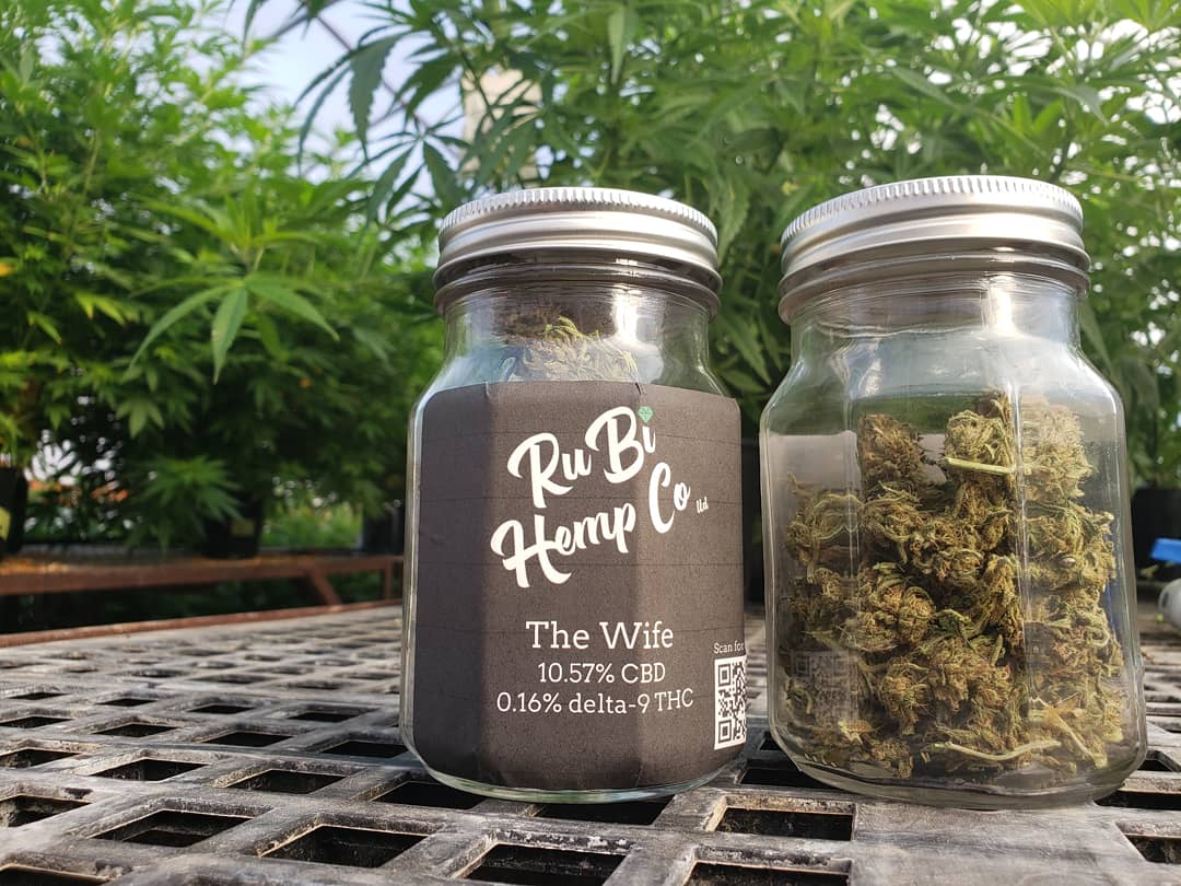Packaging up our first batch of hemp flower from this season. Really happy with how everything