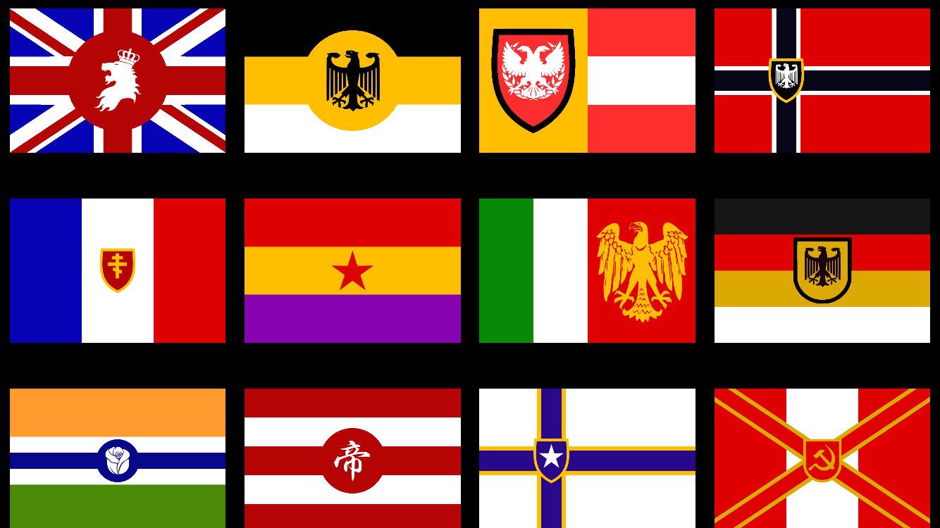 Some of my alternate history flags r/vexillology
